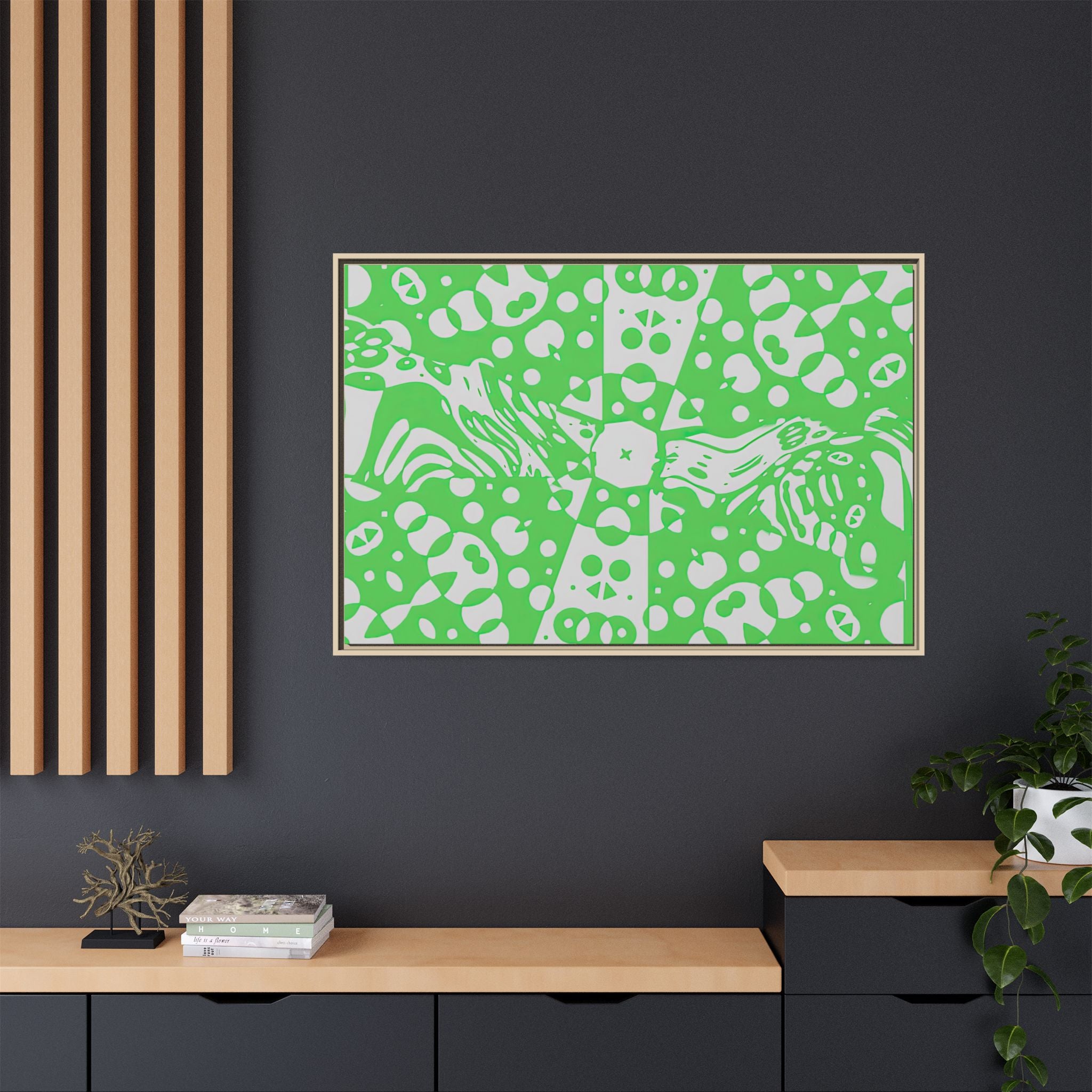 Framed Canvas Art - Aztec G