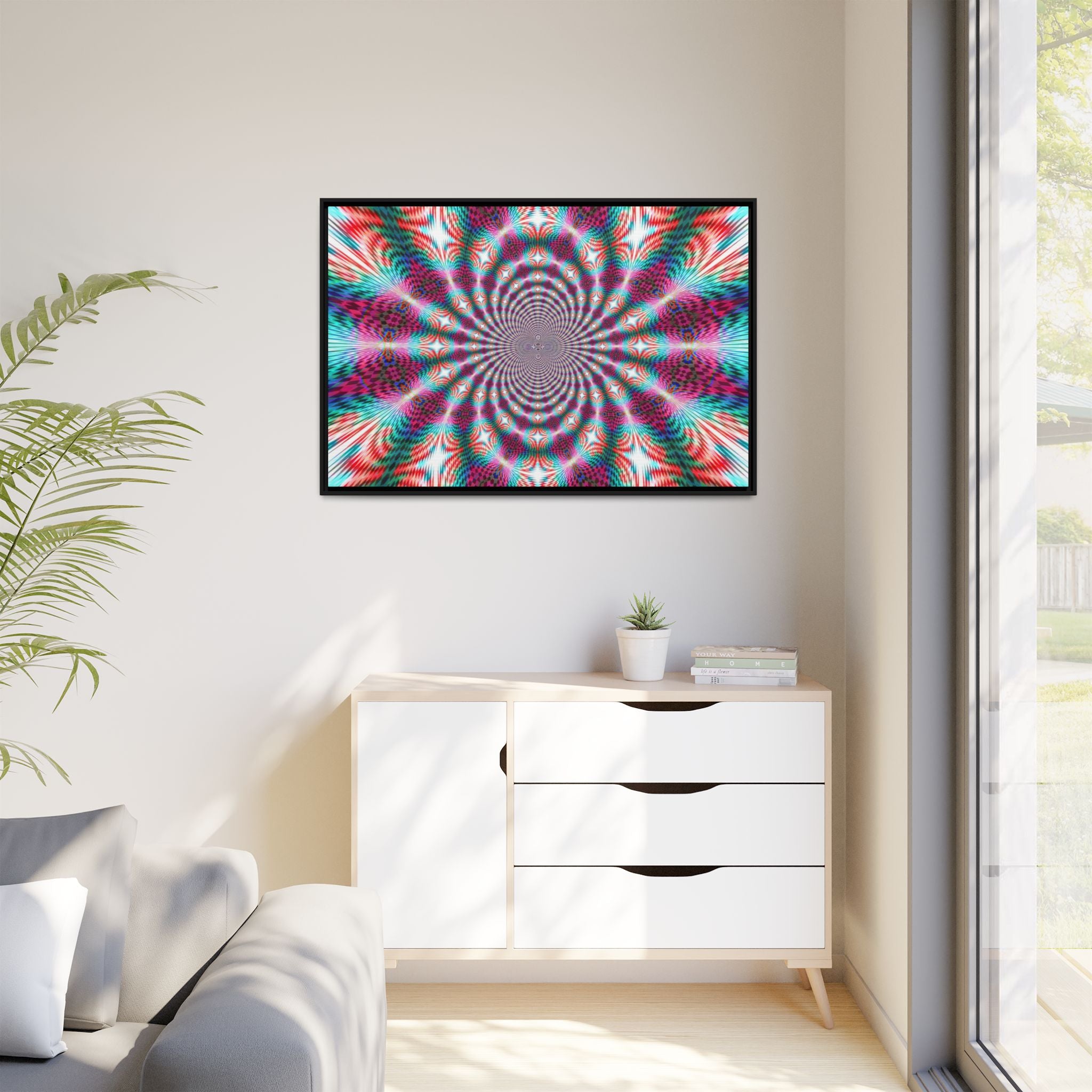 Framed Canvas Art — "QOV"