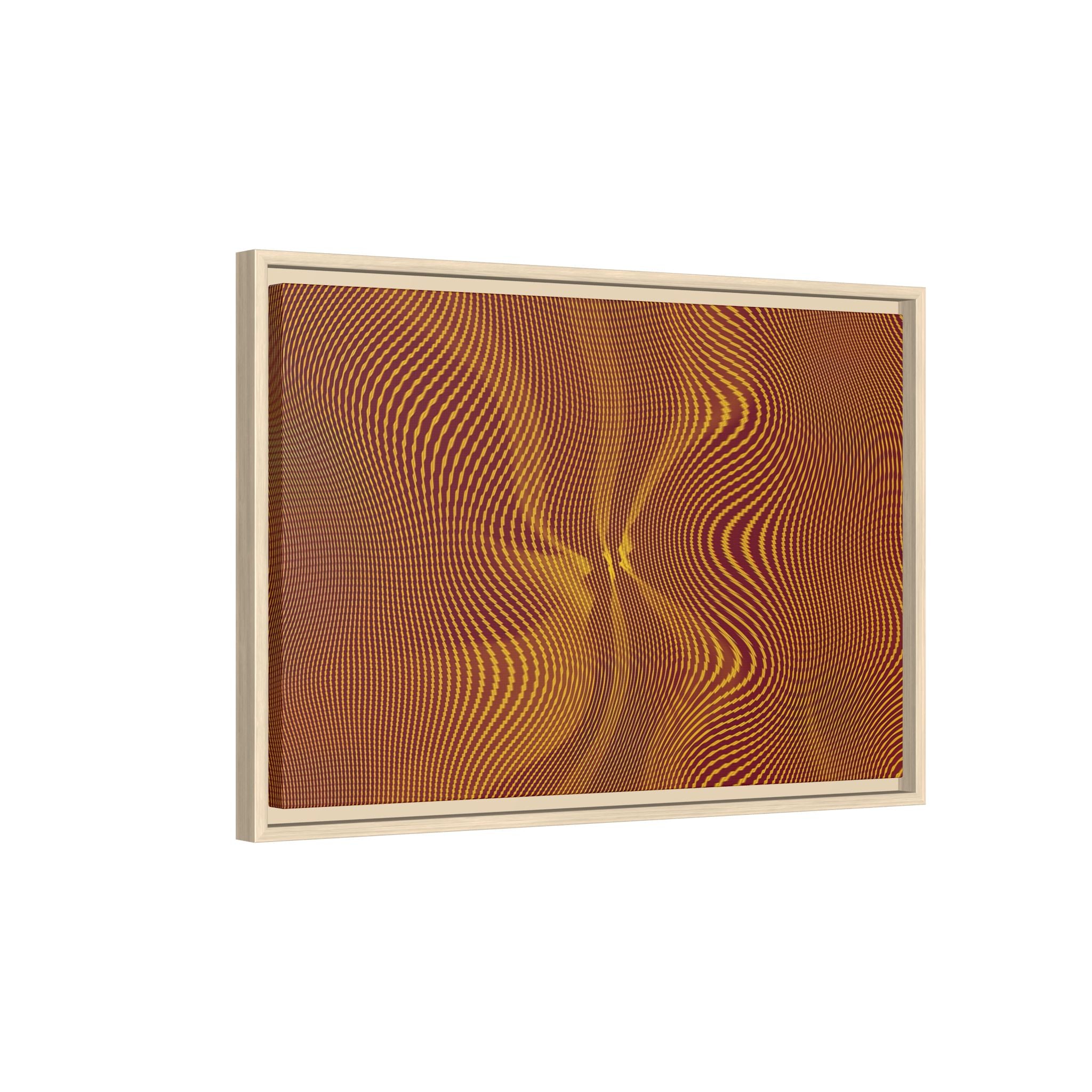 Framed Canvas Art — "Sun Spots Gold"
