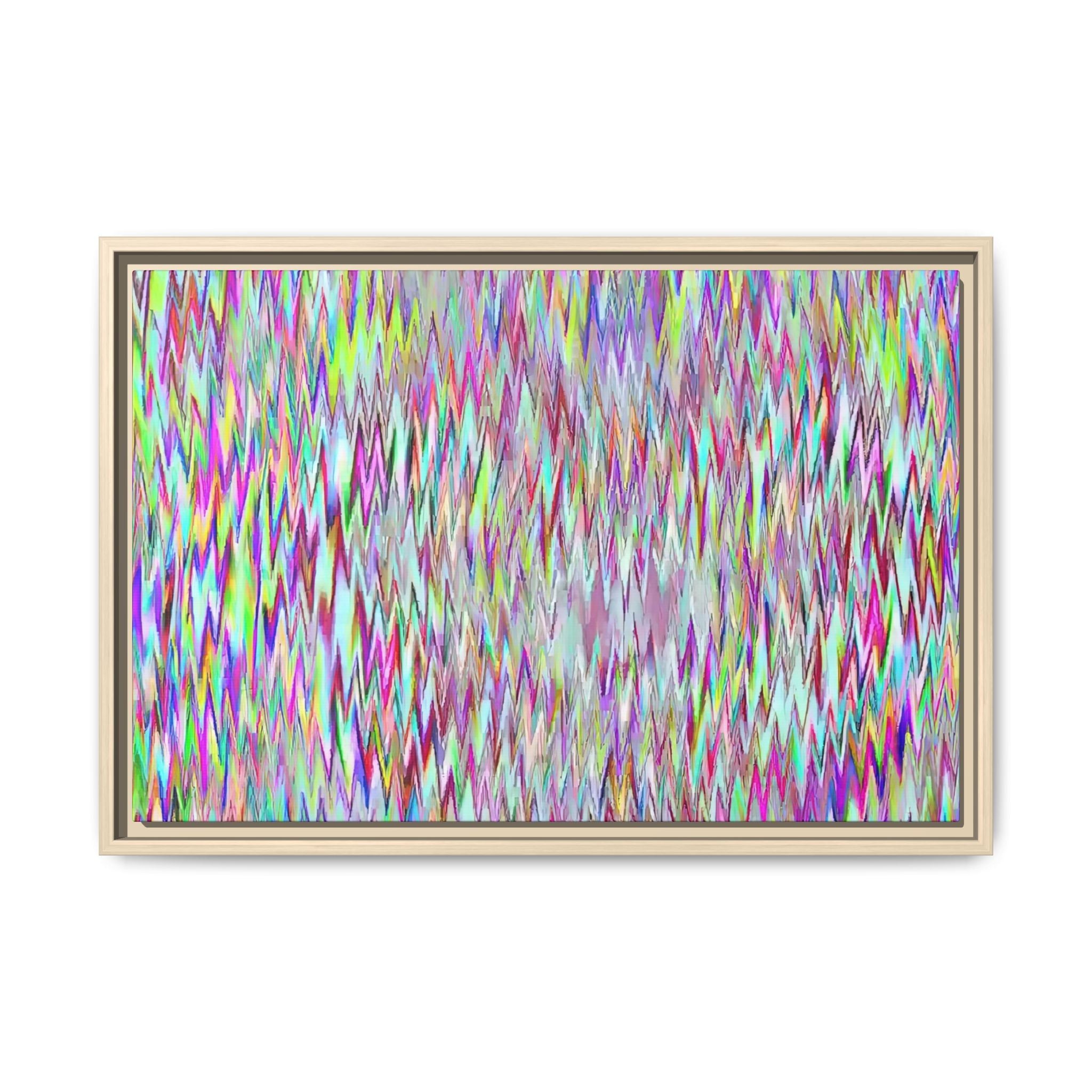 Framed Canvas Art — "Gun Runners Static"