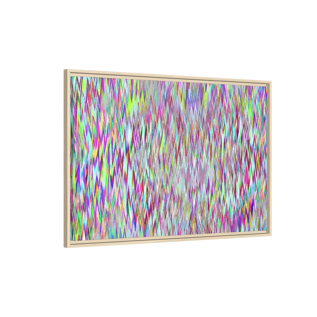 Framed Canvas Art — "Gun Runners Static"