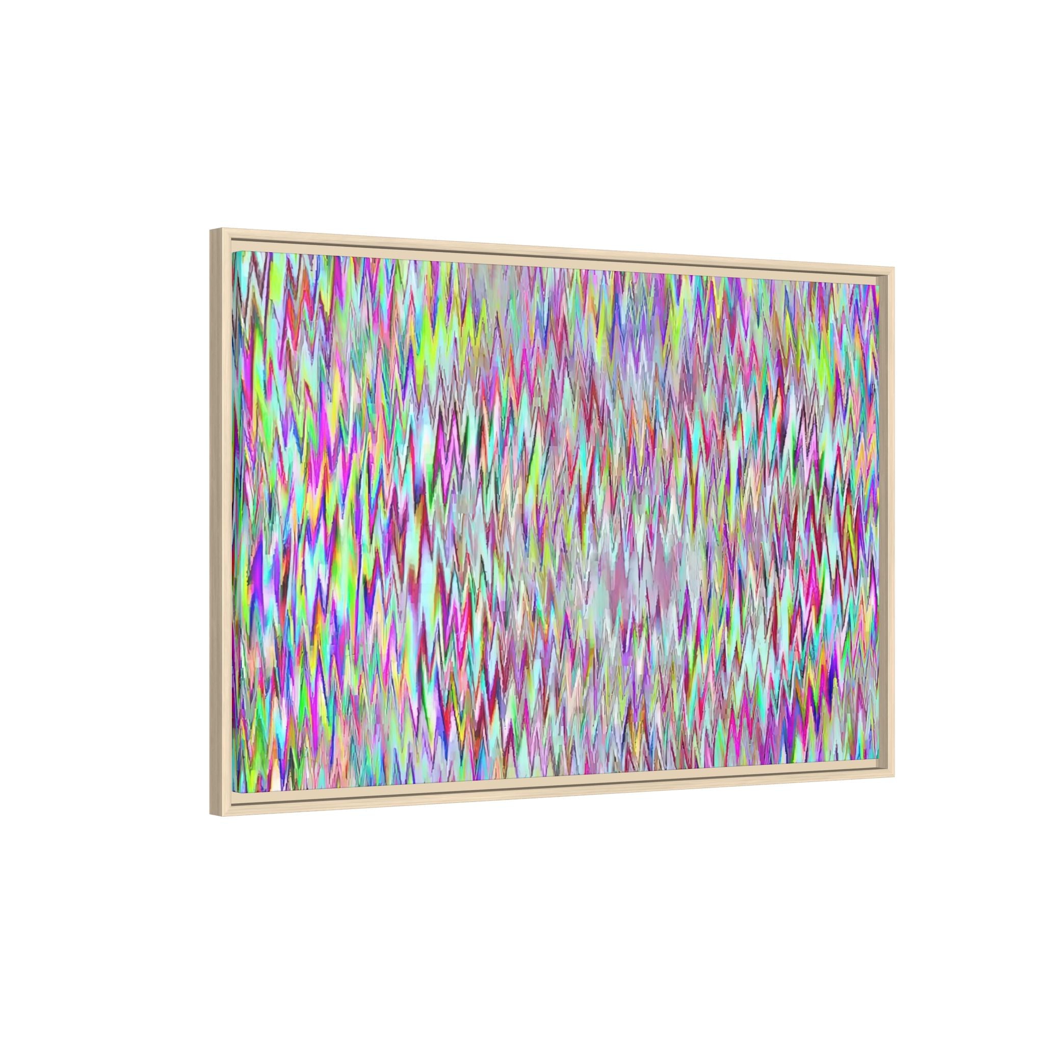 Framed Canvas Art — "Gun Runners Static"