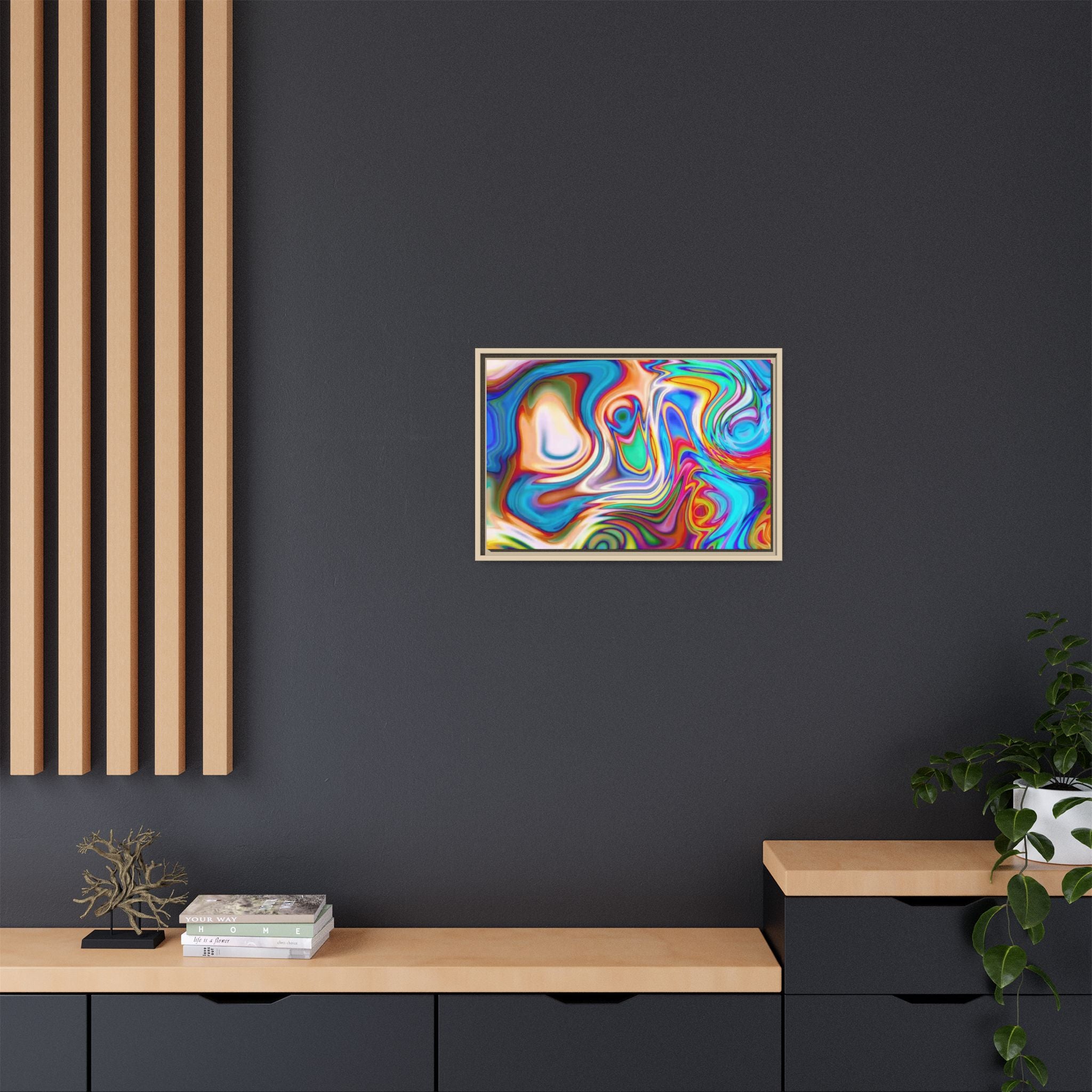 Framed Canvas Art — "Metatonal"