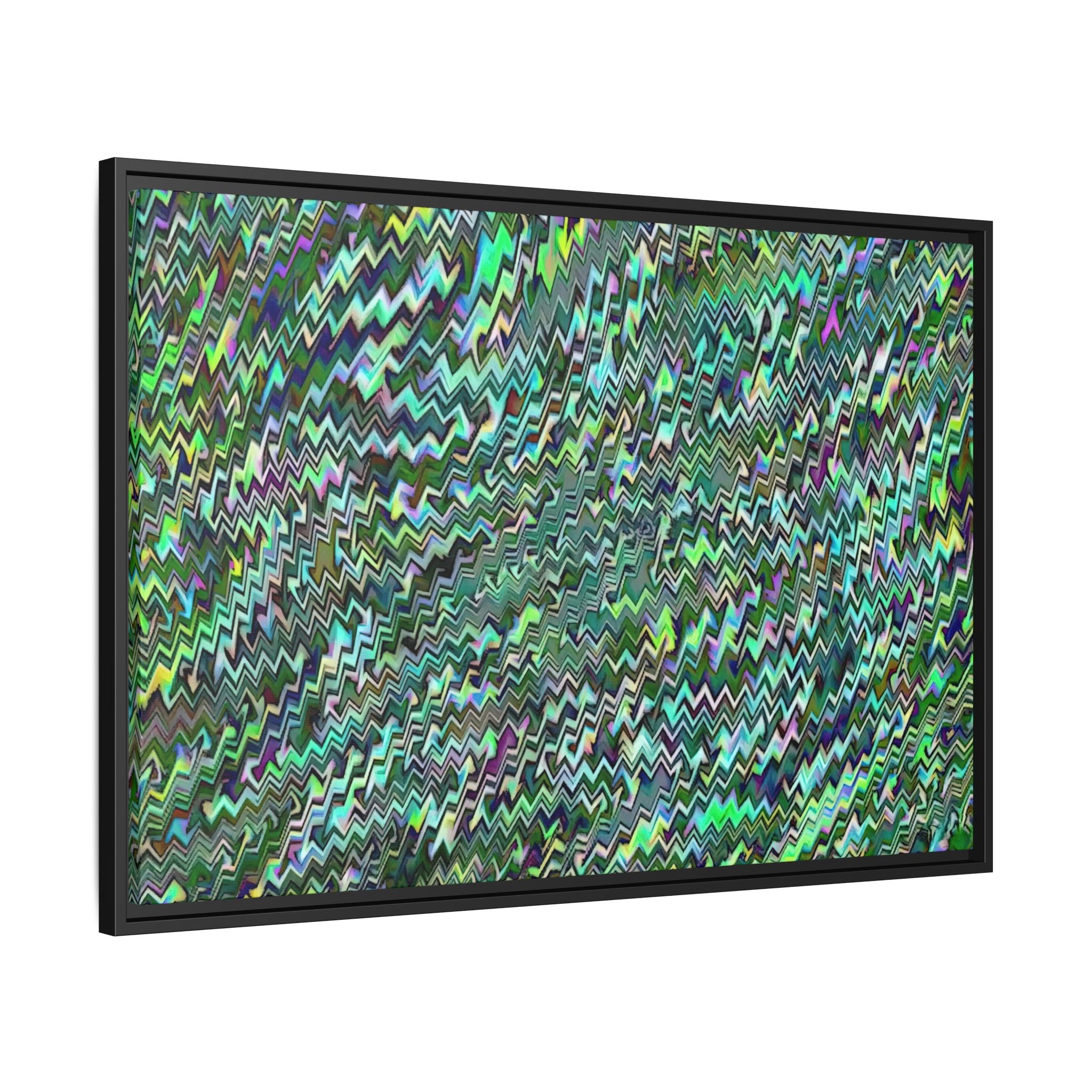 Framed Canvas Art — "GR Jagged"