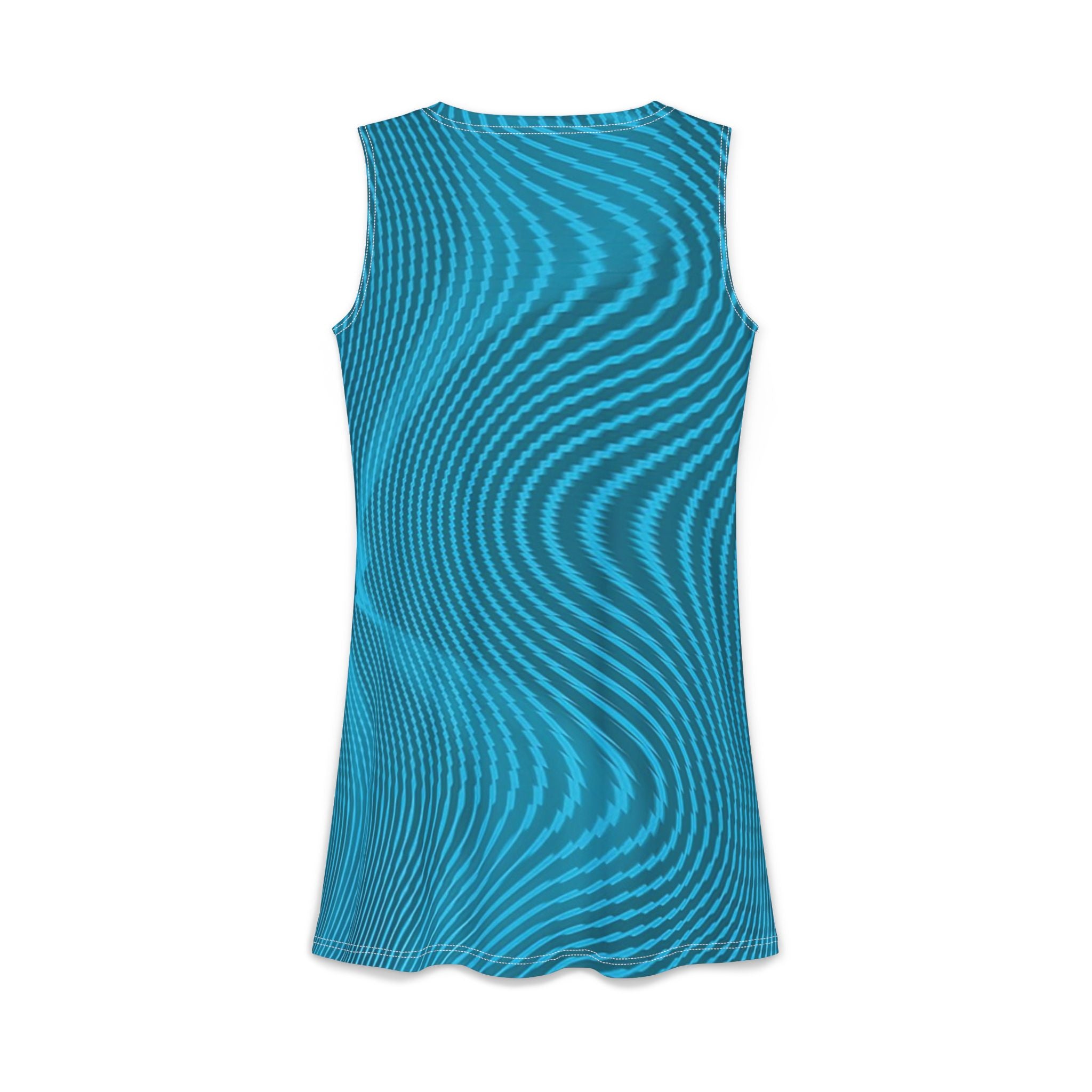 Women's Casual Dress – Sun Spots Blu (AOP)
