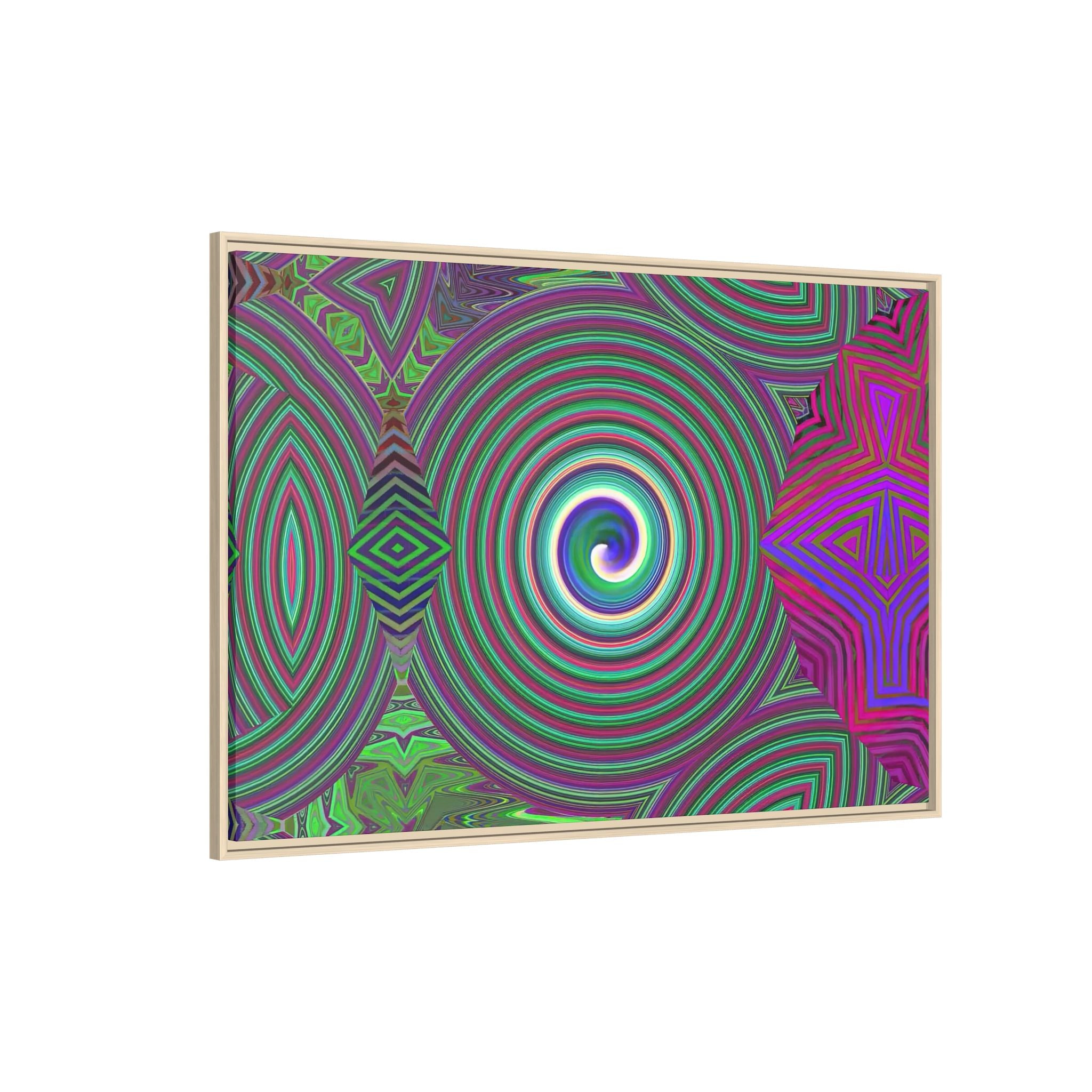 Framed Canvas Art — "Spiroic"