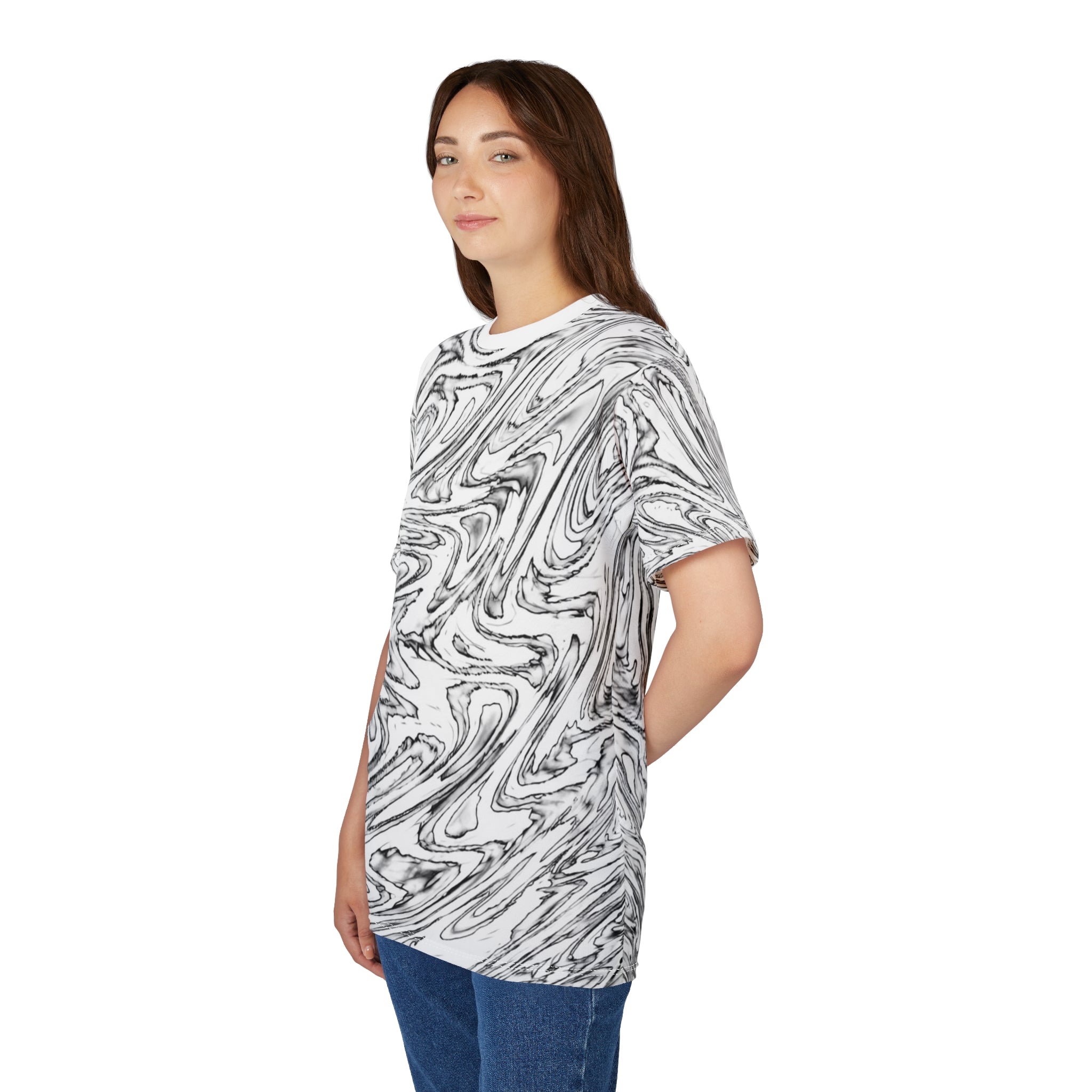 T-Shirt "Hoop BW" (AOP)