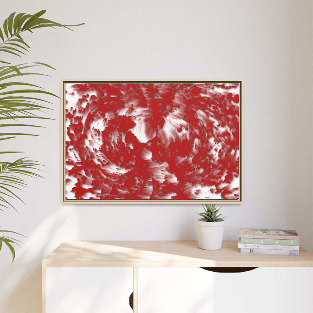 Framed Canvas Art - Tracers Red