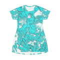 T-Shirt Dress - Tracers Aqua
