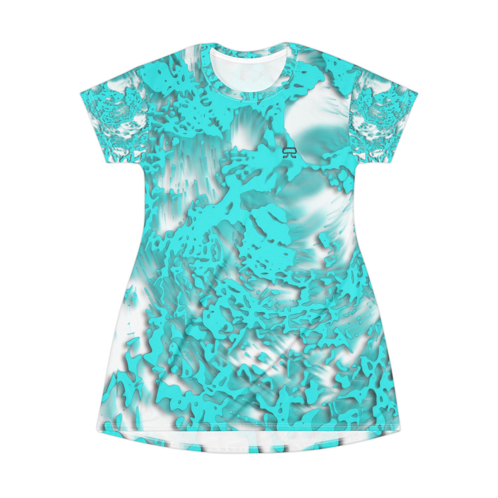 T-Shirt Dress - Tracers Aqua