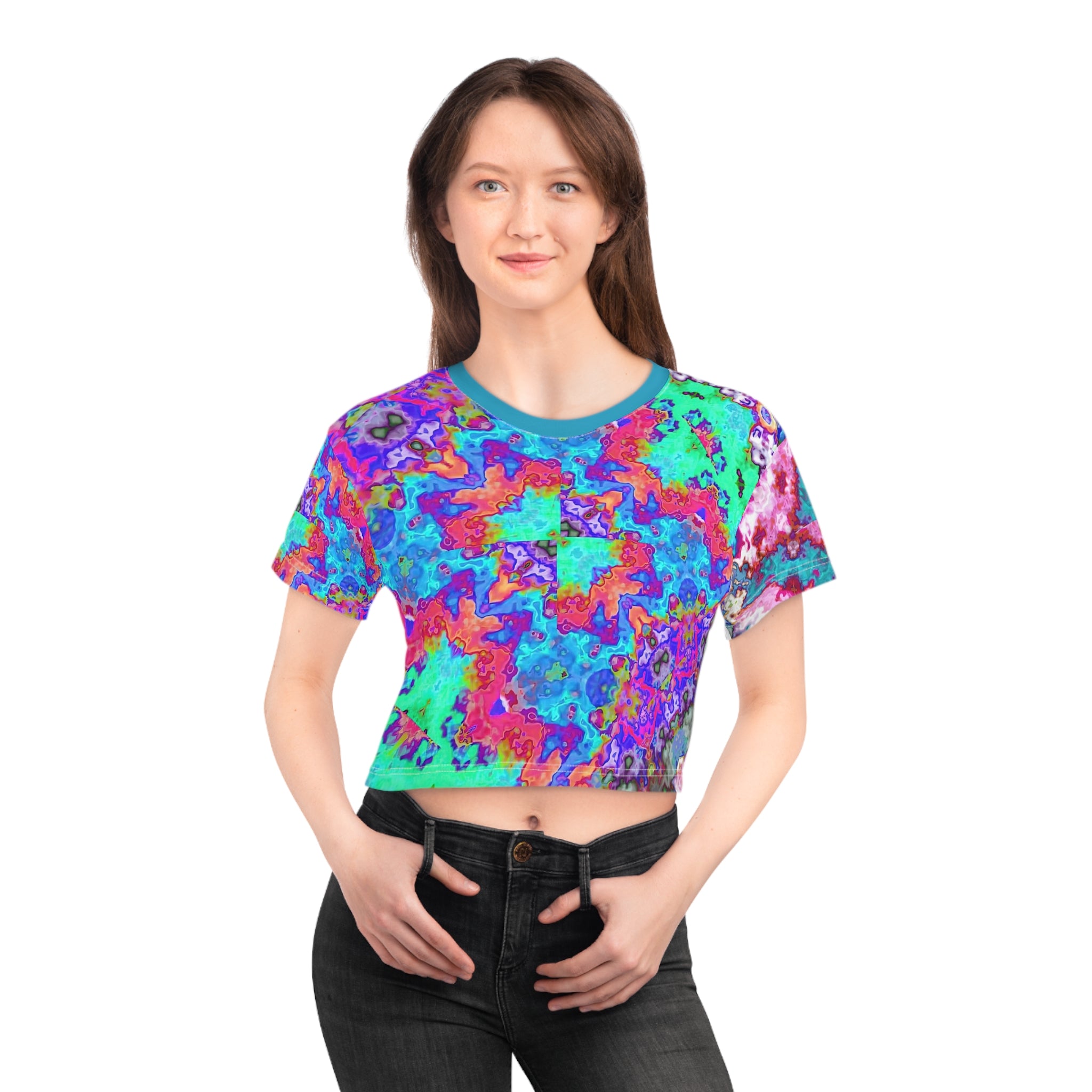 Crop Tee "Bone Candy" (AOP)