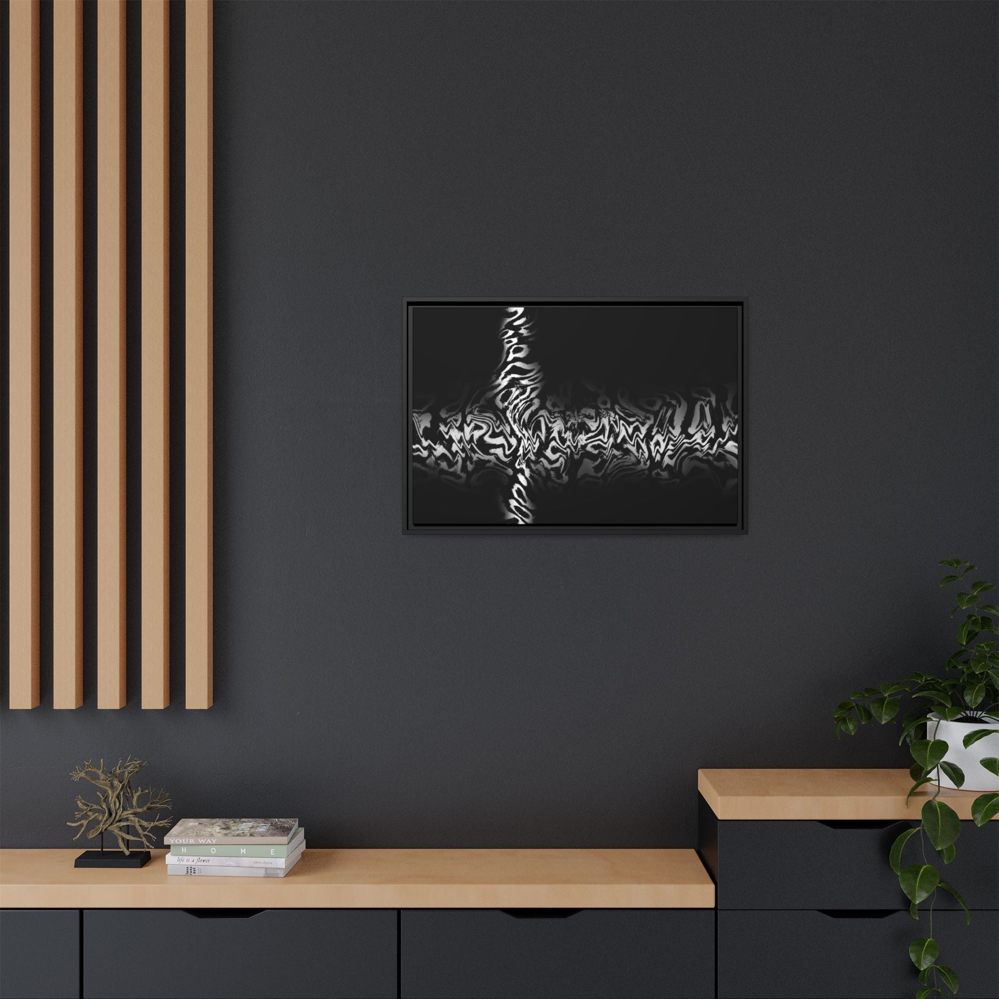 Framed Canvas Art — "Plasma"