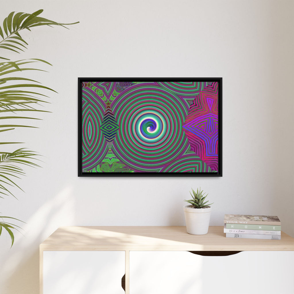 Framed Canvas Art — "Spiroic"