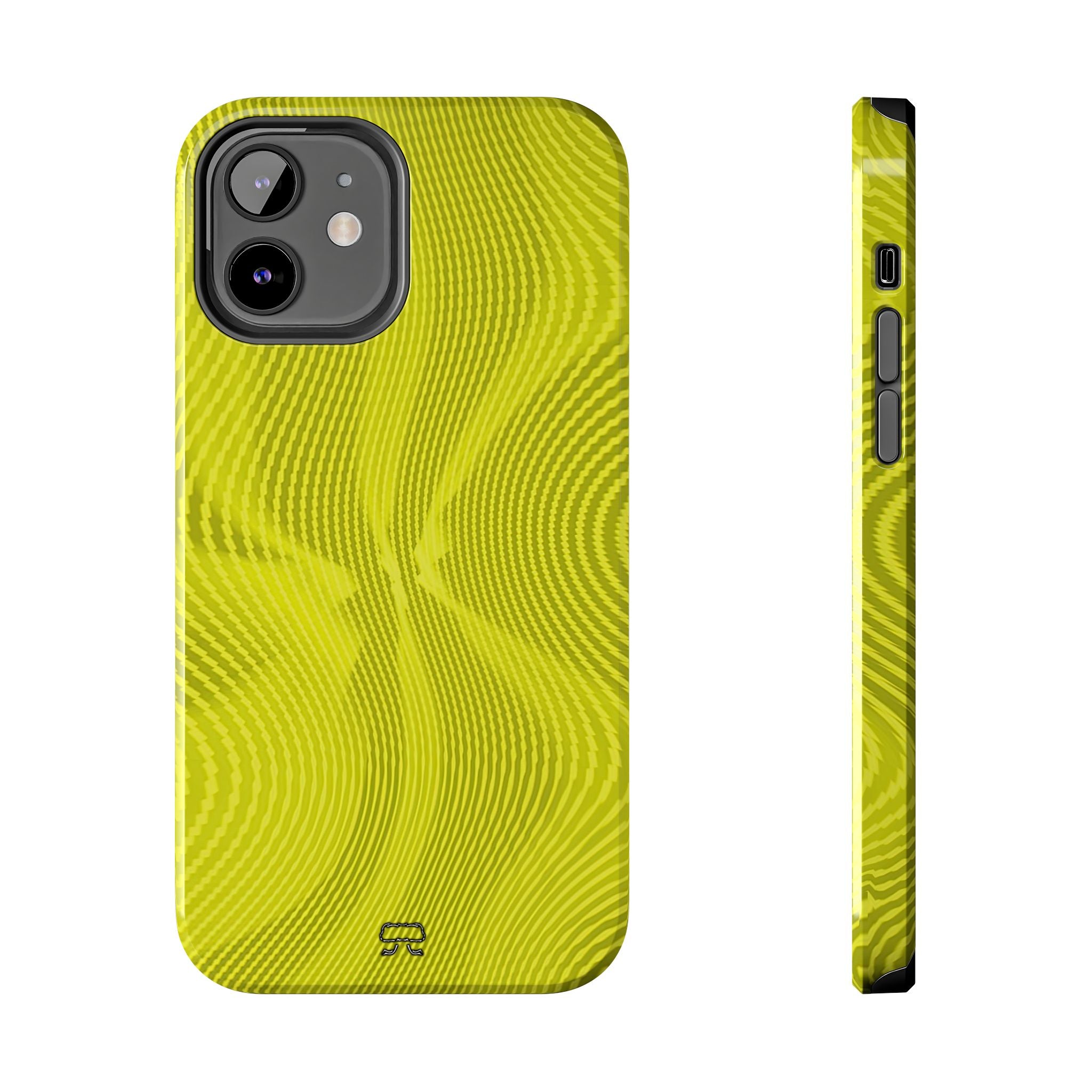 iPhones 11 thru 16 Durable Shockproof Case --- Sun Spots Yellow