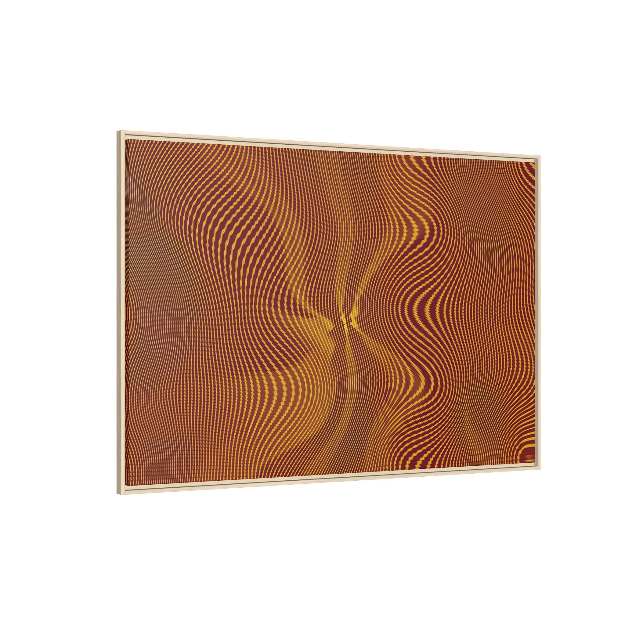 Framed Canvas Art — "Sun Spots Gold"