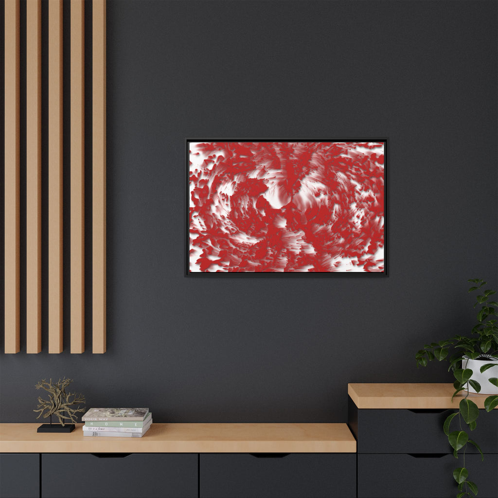 Framed Canvas Art - Tracers Red