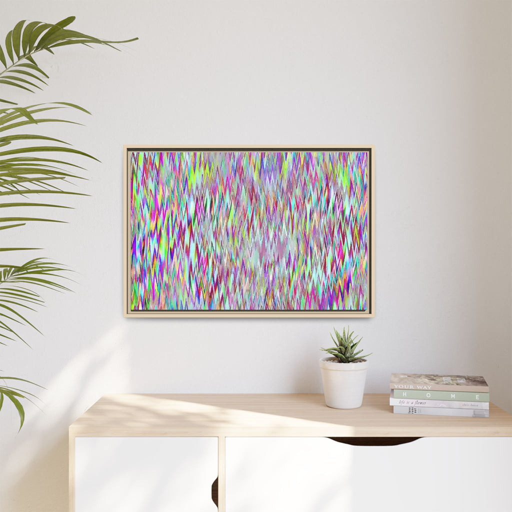 Framed Canvas Art — "Gun Runners Static"