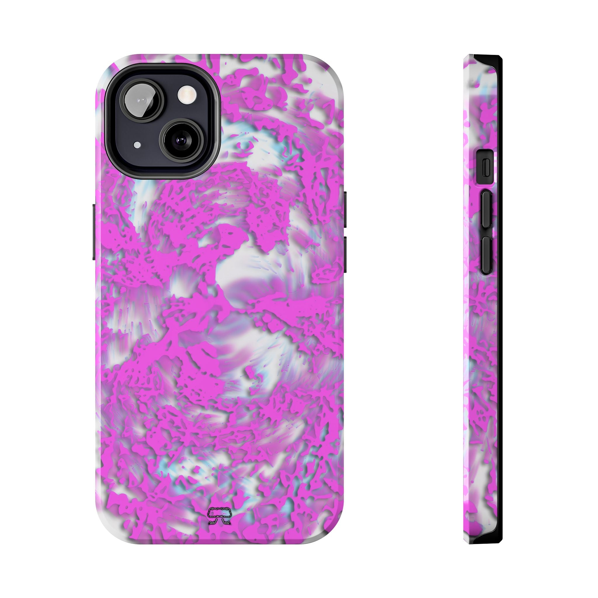iPhones 11 thru 16 Durable Shockproof Case - Tracers Cotton Candy