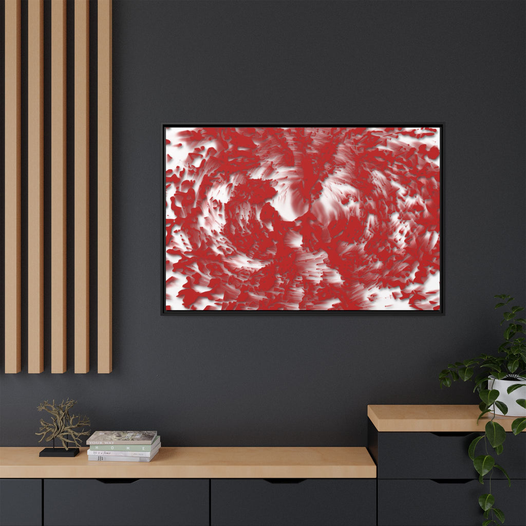 Framed Canvas Art - Tracers Red