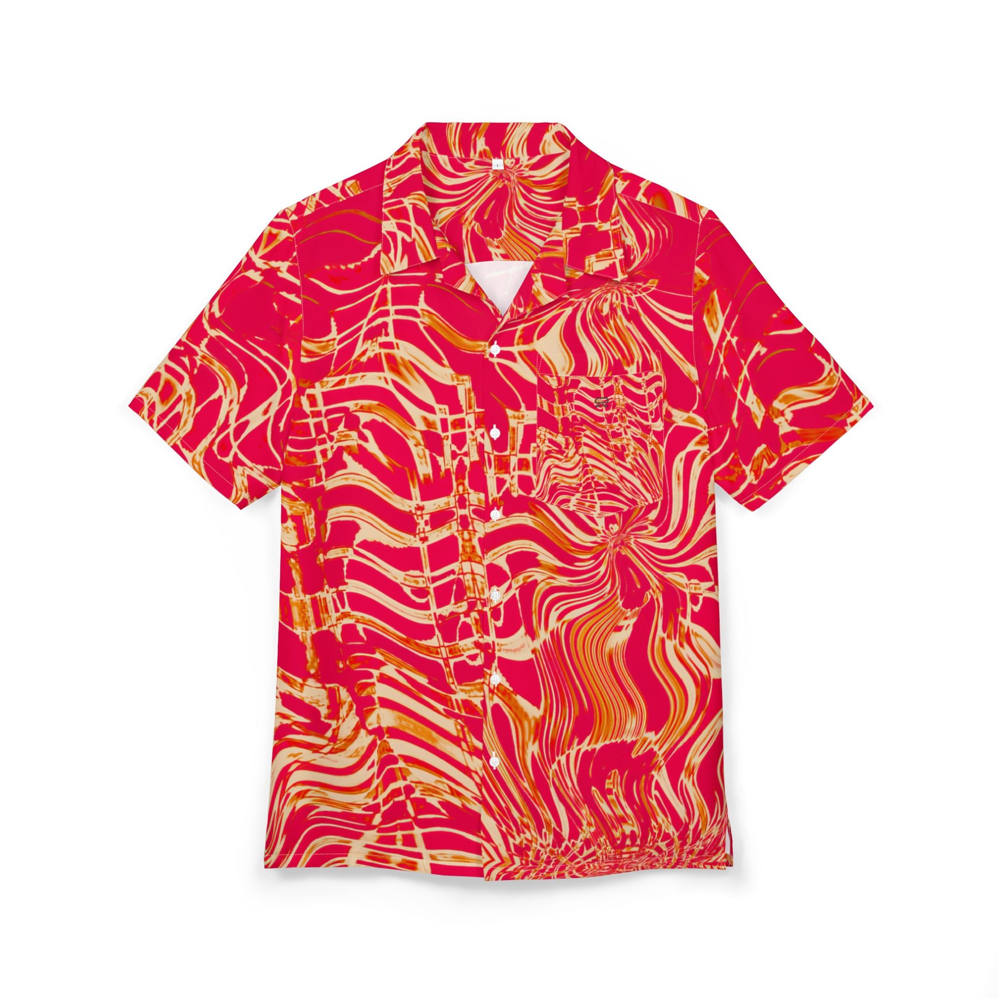 Hawaiian Shirt — Fiesta Flame