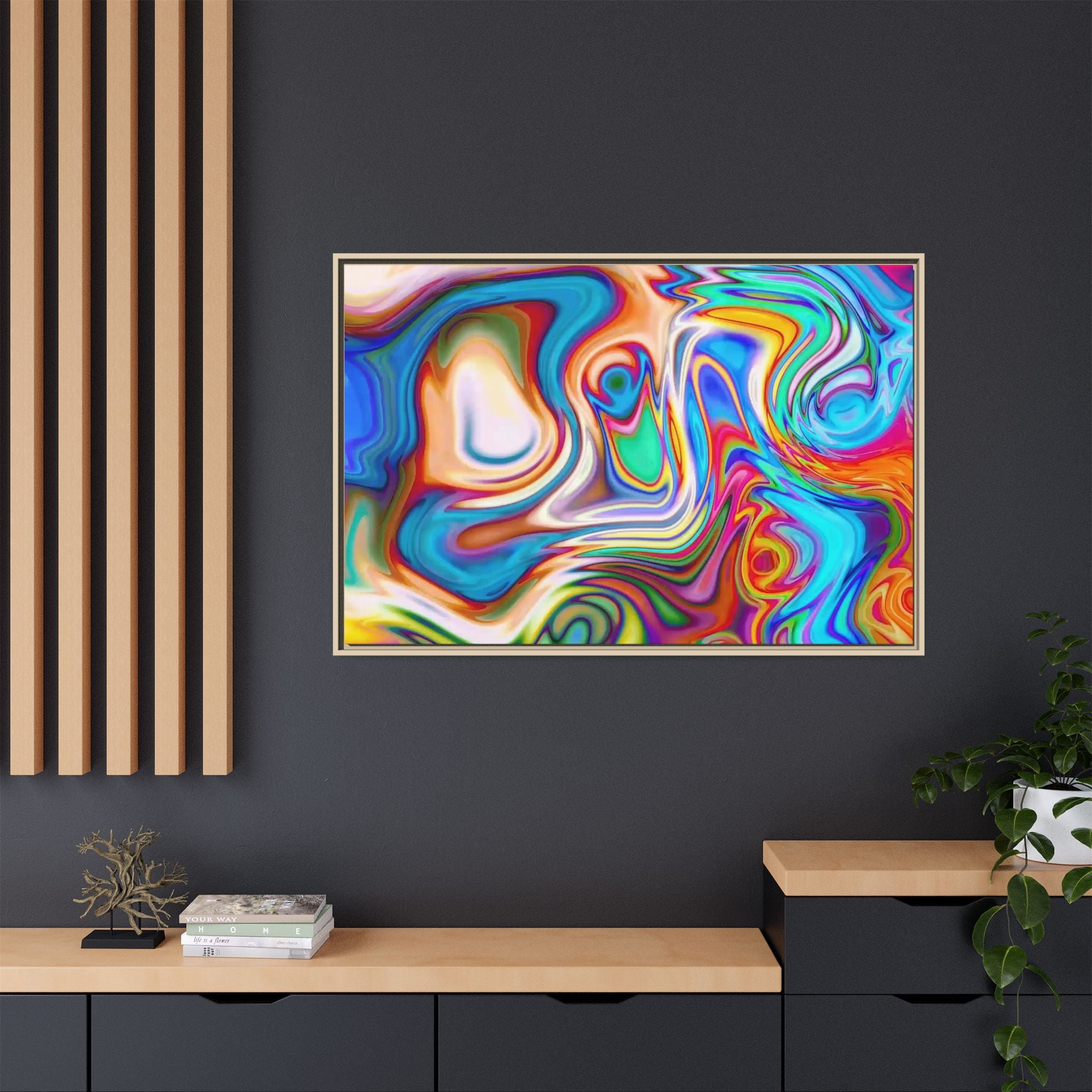 Framed Canvas Art — "Metatonal"