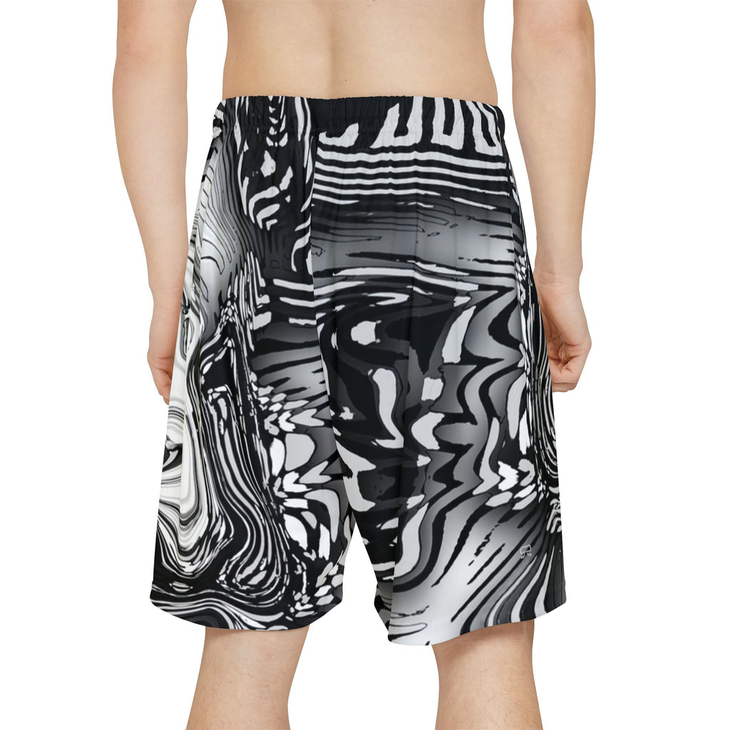 Men’s Sports Shorts - Spirit Black and White