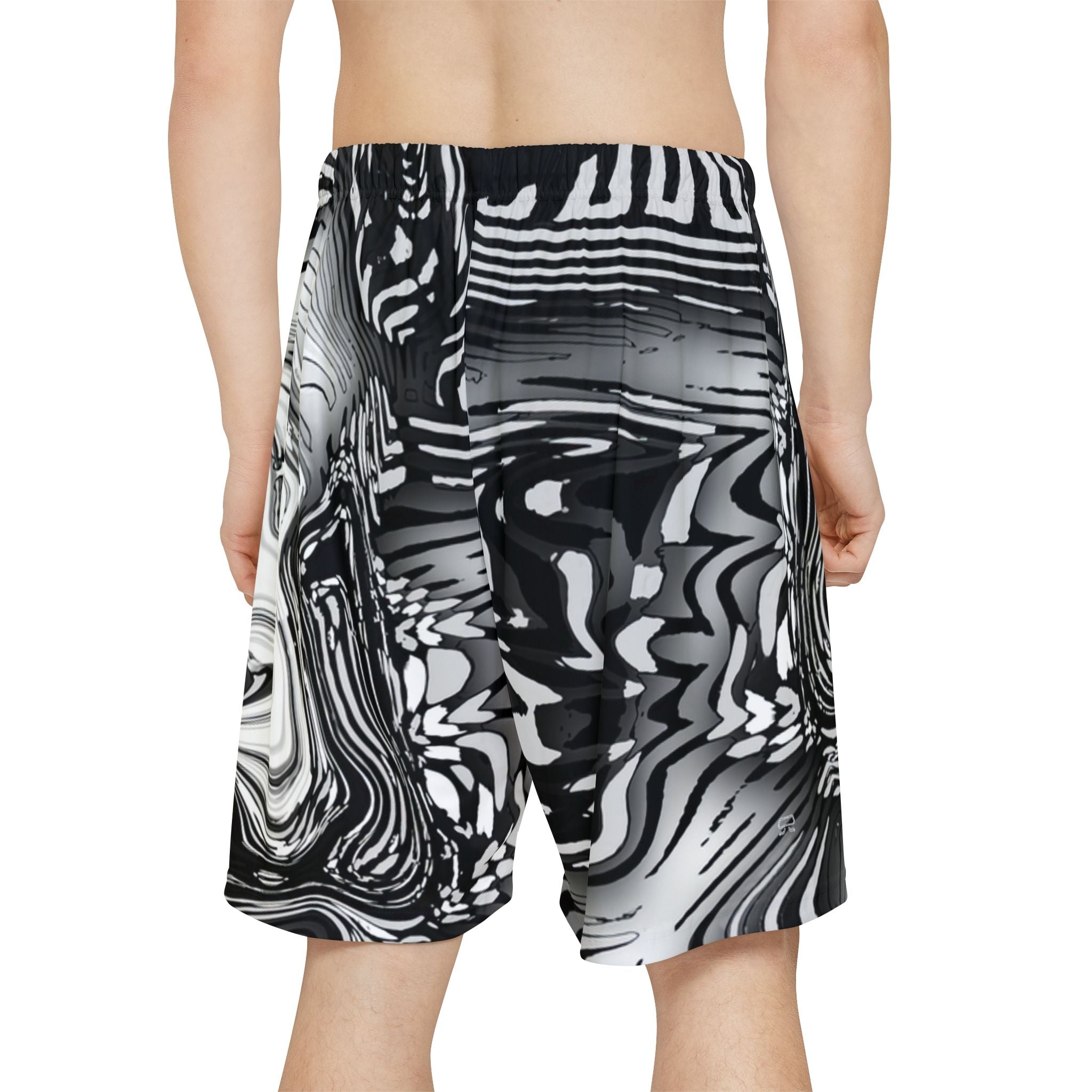 Men’s Sports Shorts - Spirit Black and White