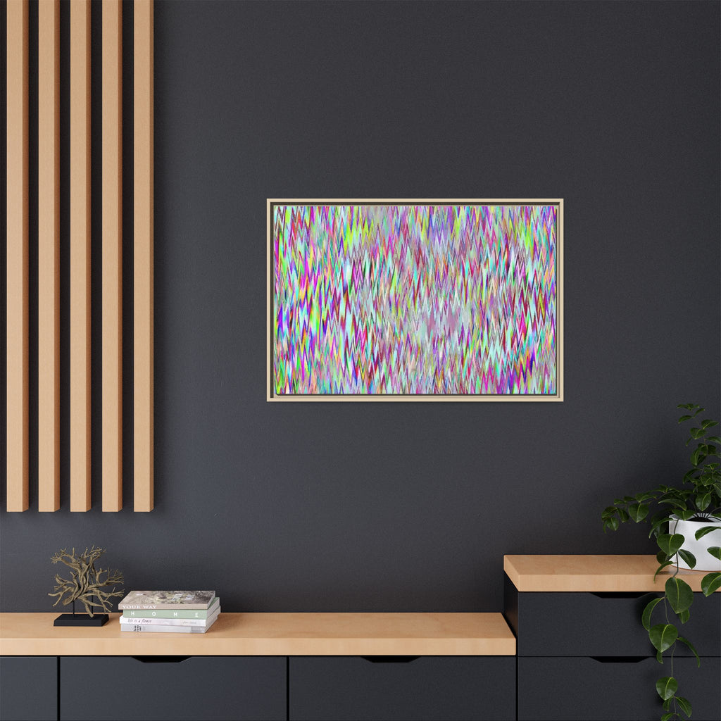 Framed Canvas Art — "Gun Runners Static"