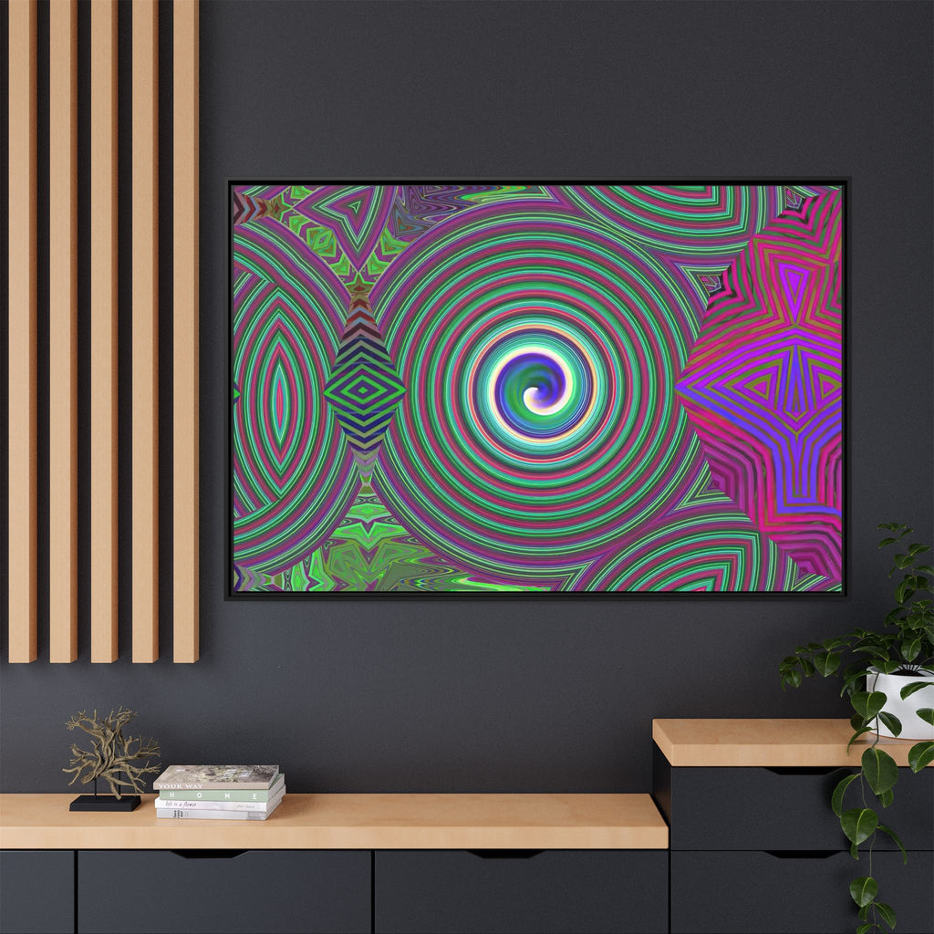 Framed Canvas Art — "Spiroic"