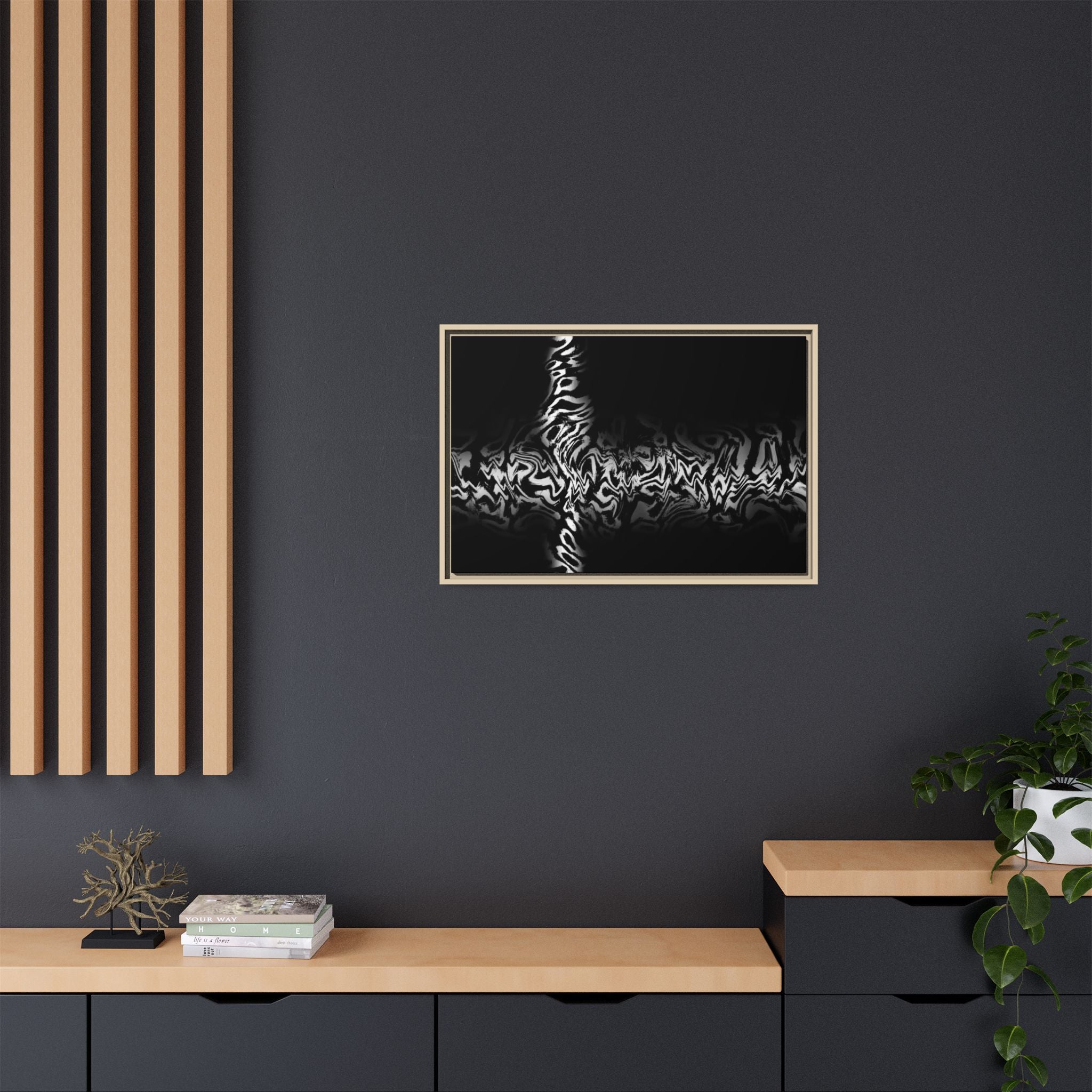 Framed Canvas Art — "Plasma"