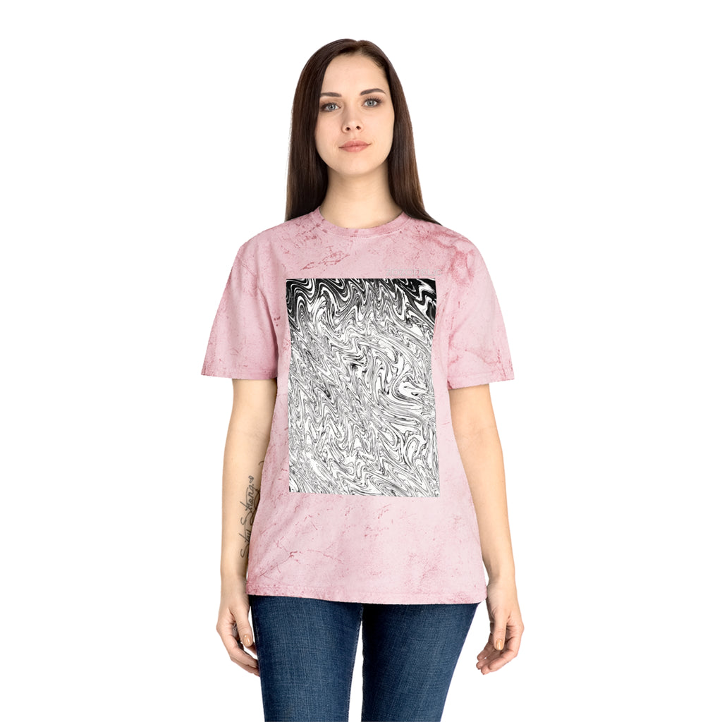 Marbled T-Shirt - Hoops BW