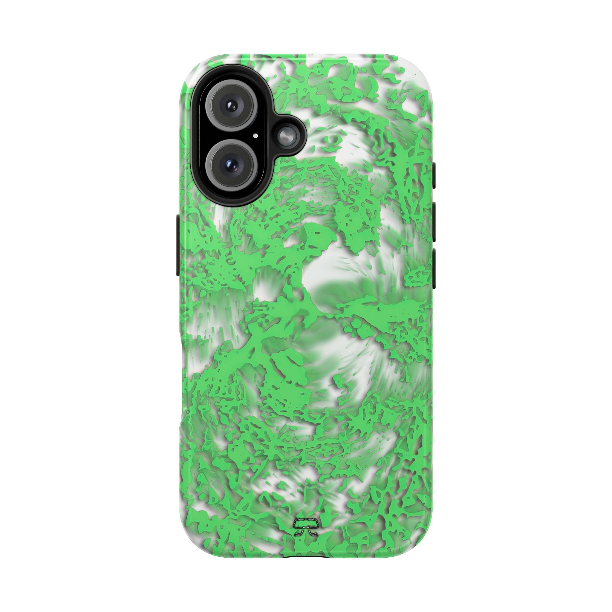 iPhones 11 thru 16 Durable Shockproof Case - Tracers Green