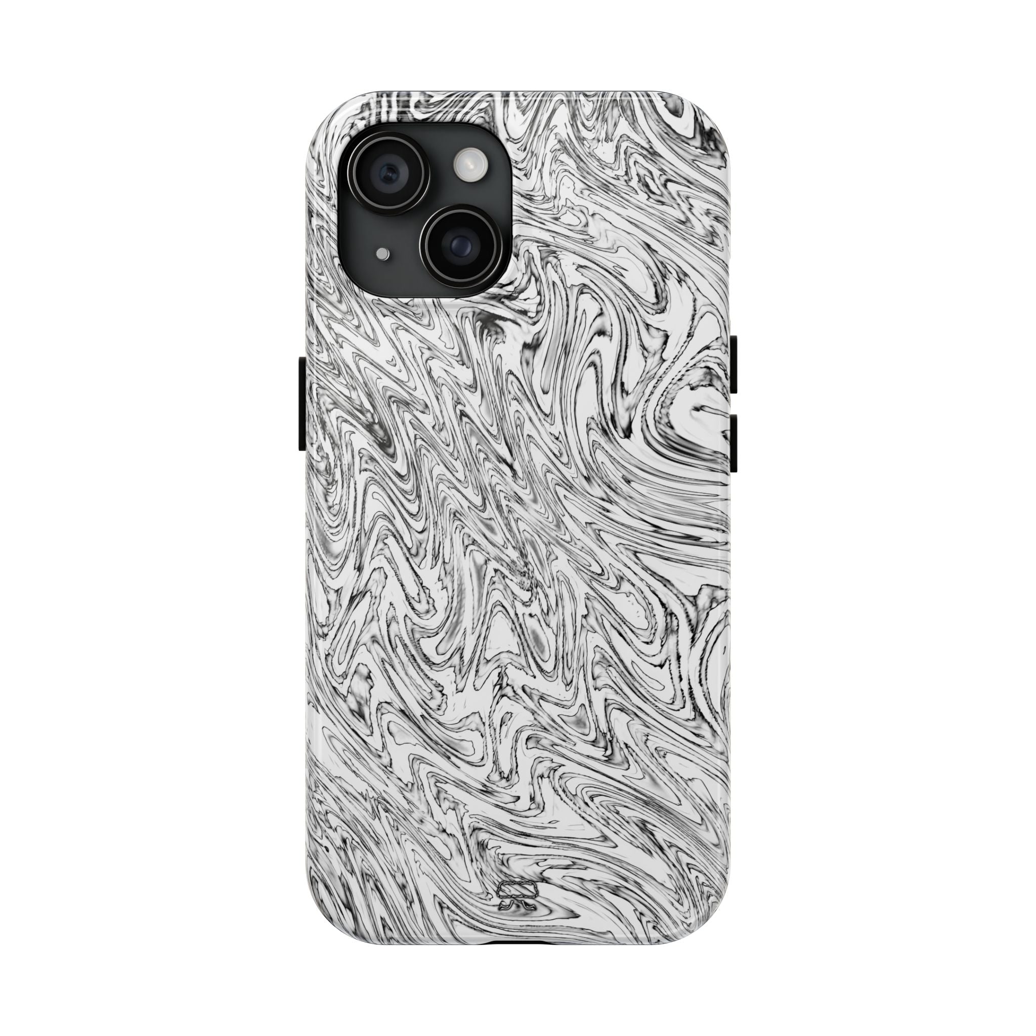 iPhones 11 thru 16 Durable Shockproof Case --- Hoops BW