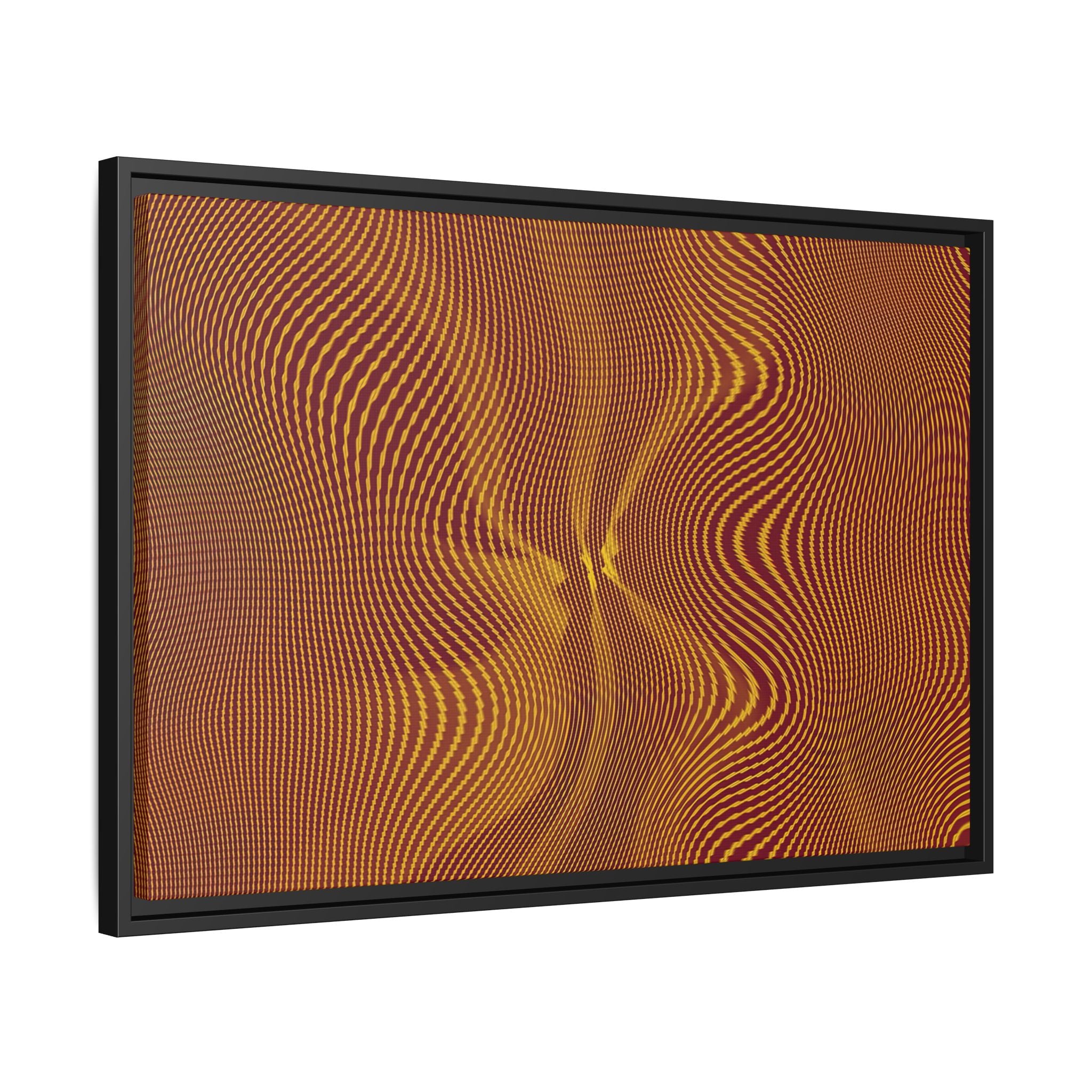 Framed Canvas Art — "Sun Spots Gold"