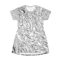 T-Shirt Dress - Hoops BW