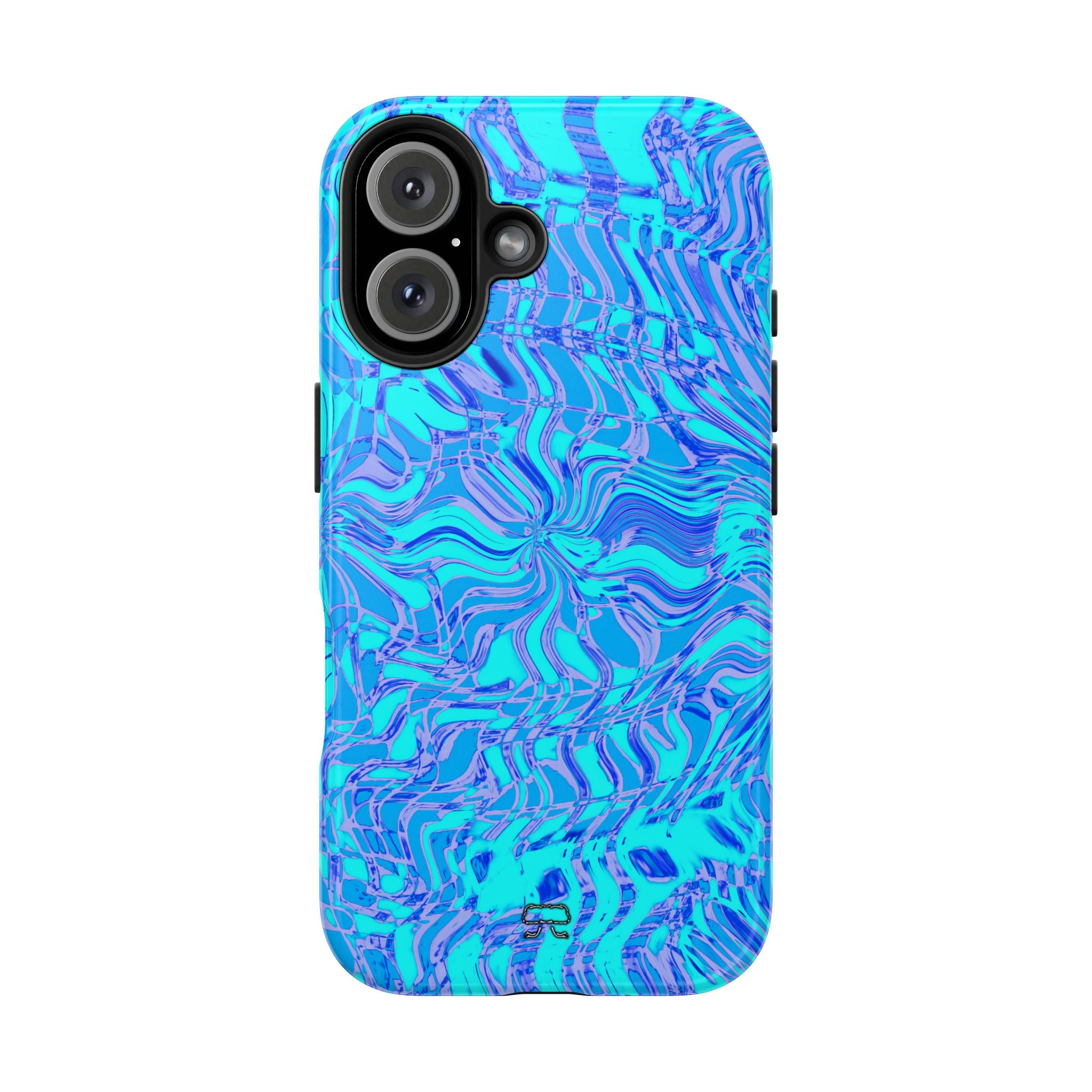 iPhones 11 thru 16 Durable Shockproof Case --- Fiesta Blu