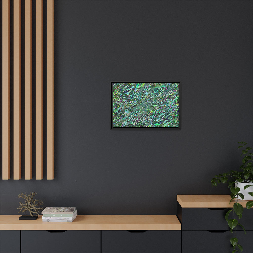 Framed Canvas Art — "GR Jagged"