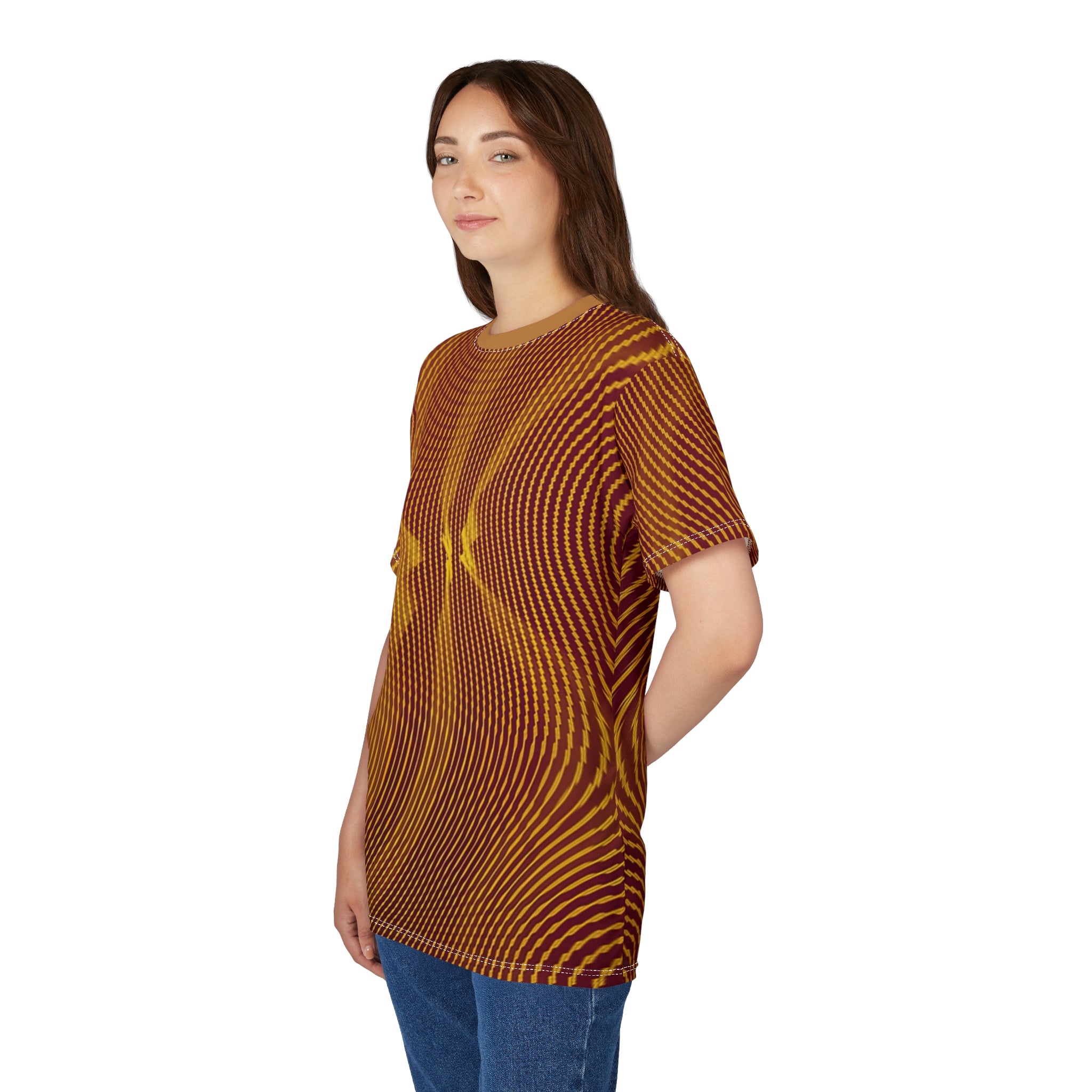 T-Shirt "Sun Spots Gold" (AOP)