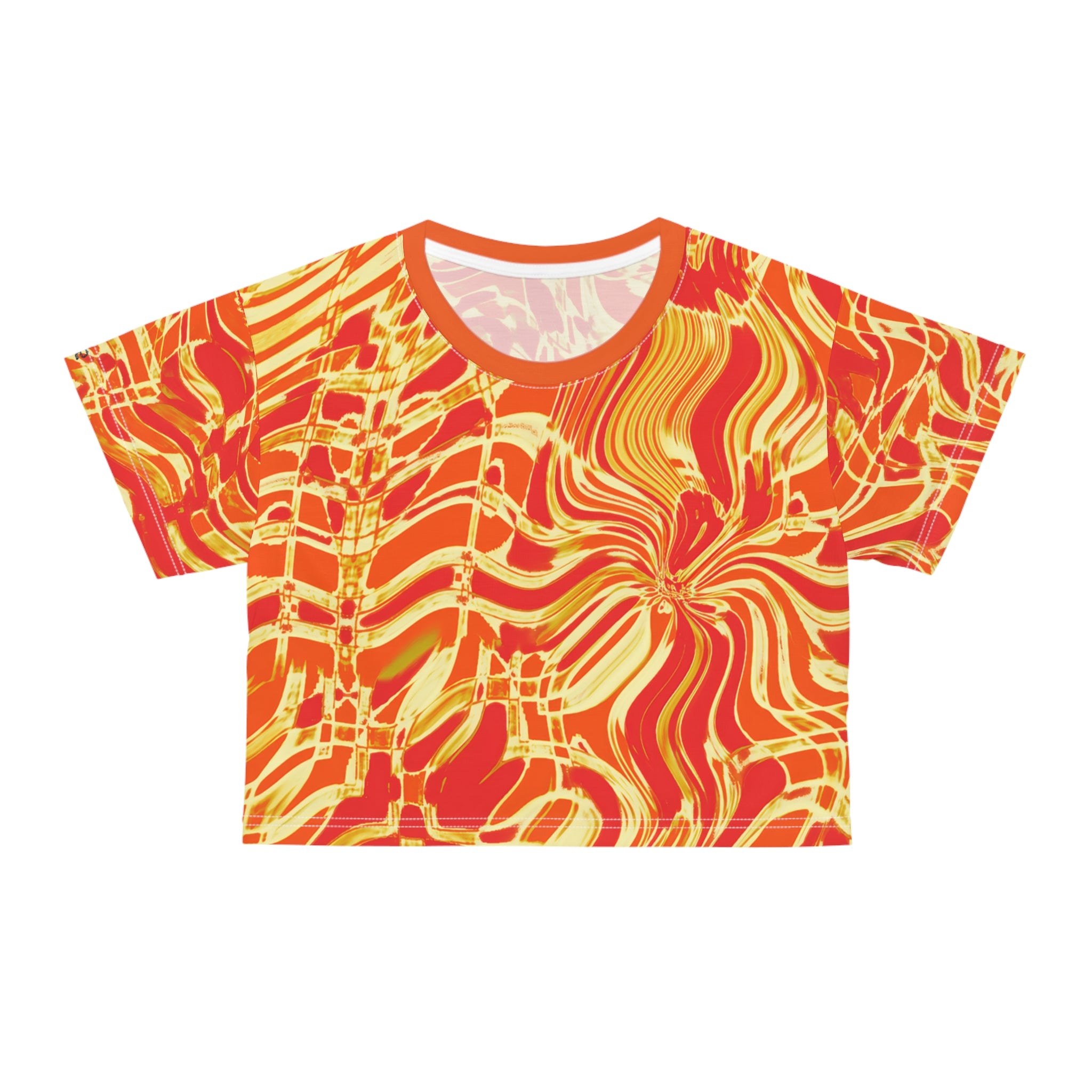 Crop Tee "Fiesta Fire" (AOP)