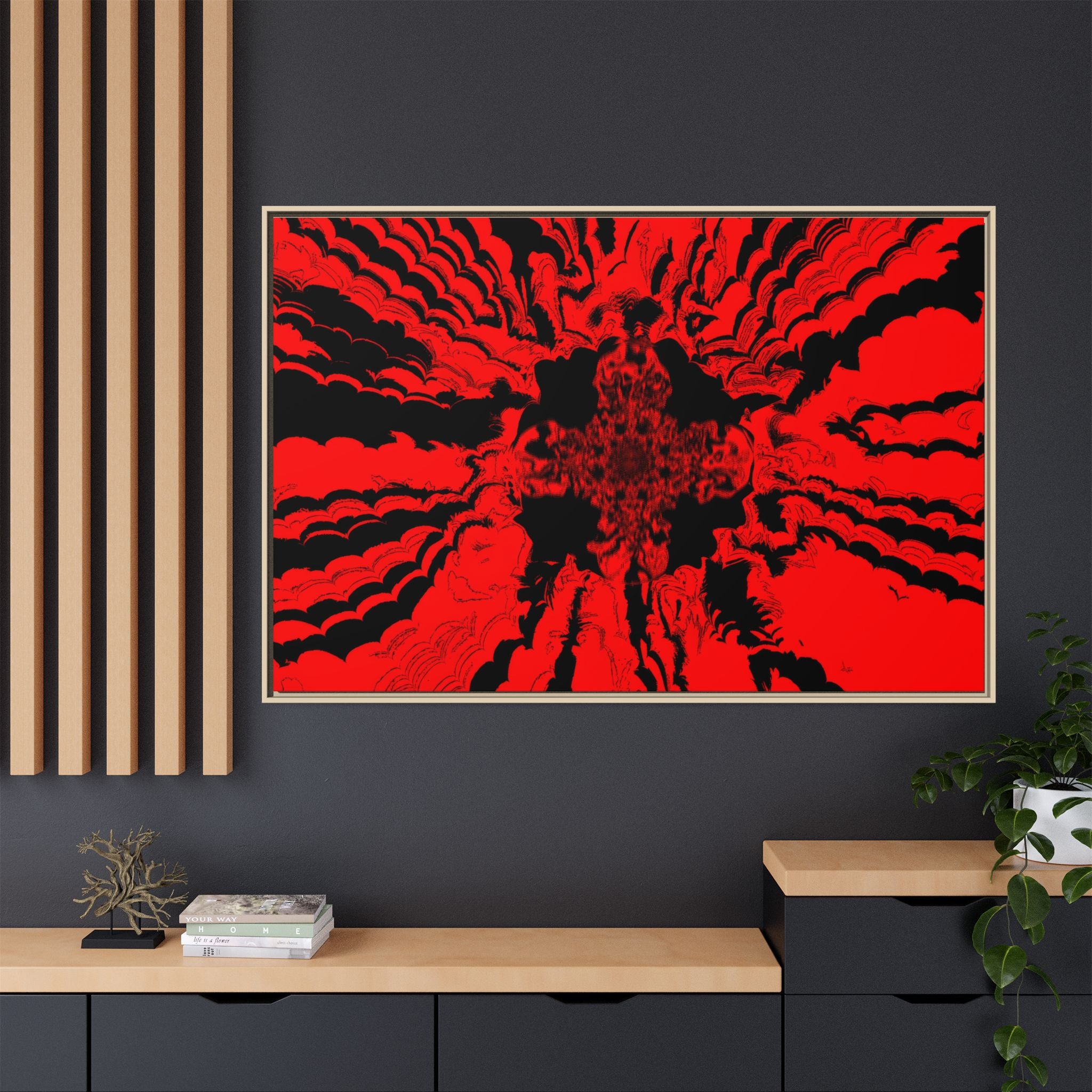 Framed Canvas Art — "Subcranial"