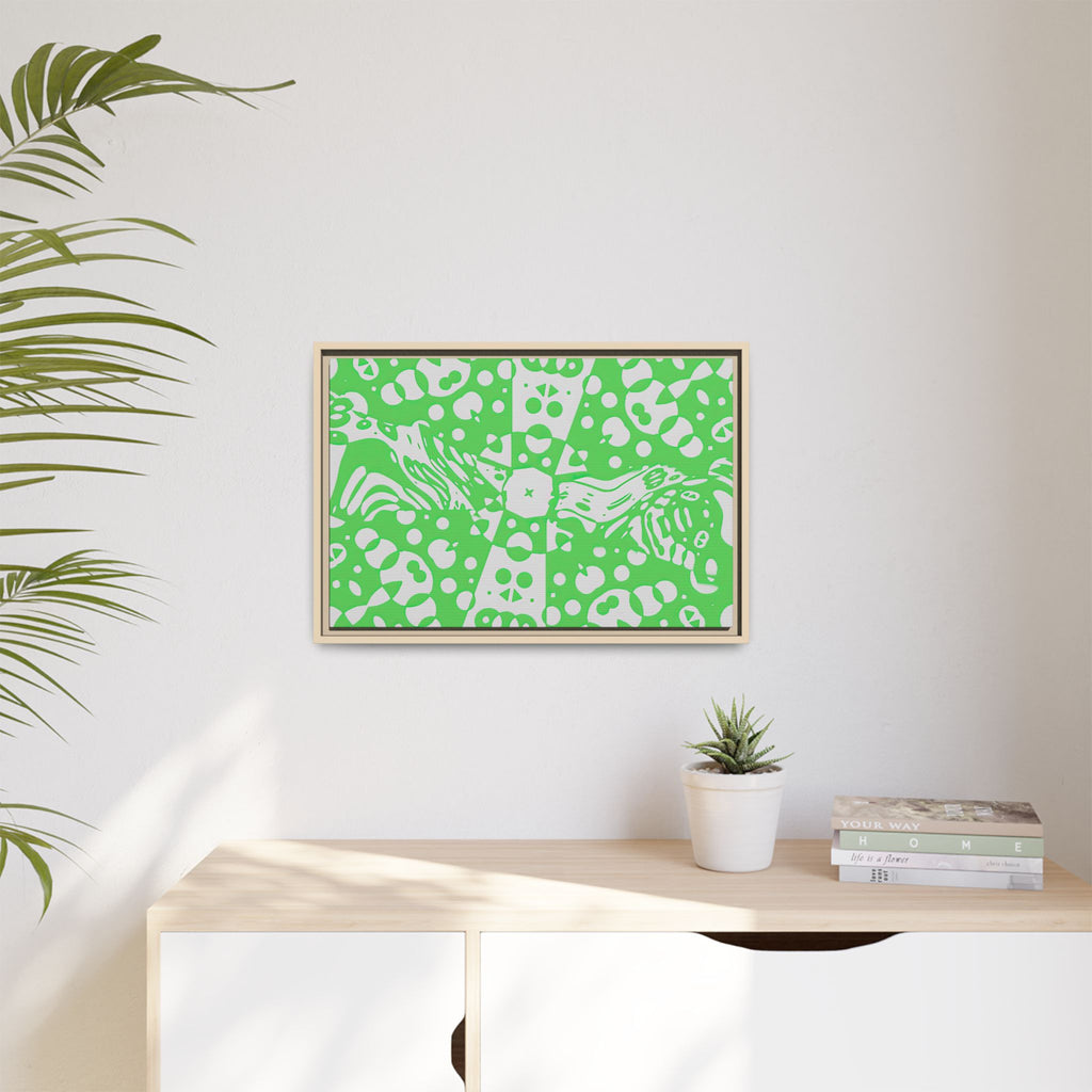 Framed Canvas Art - Aztec G