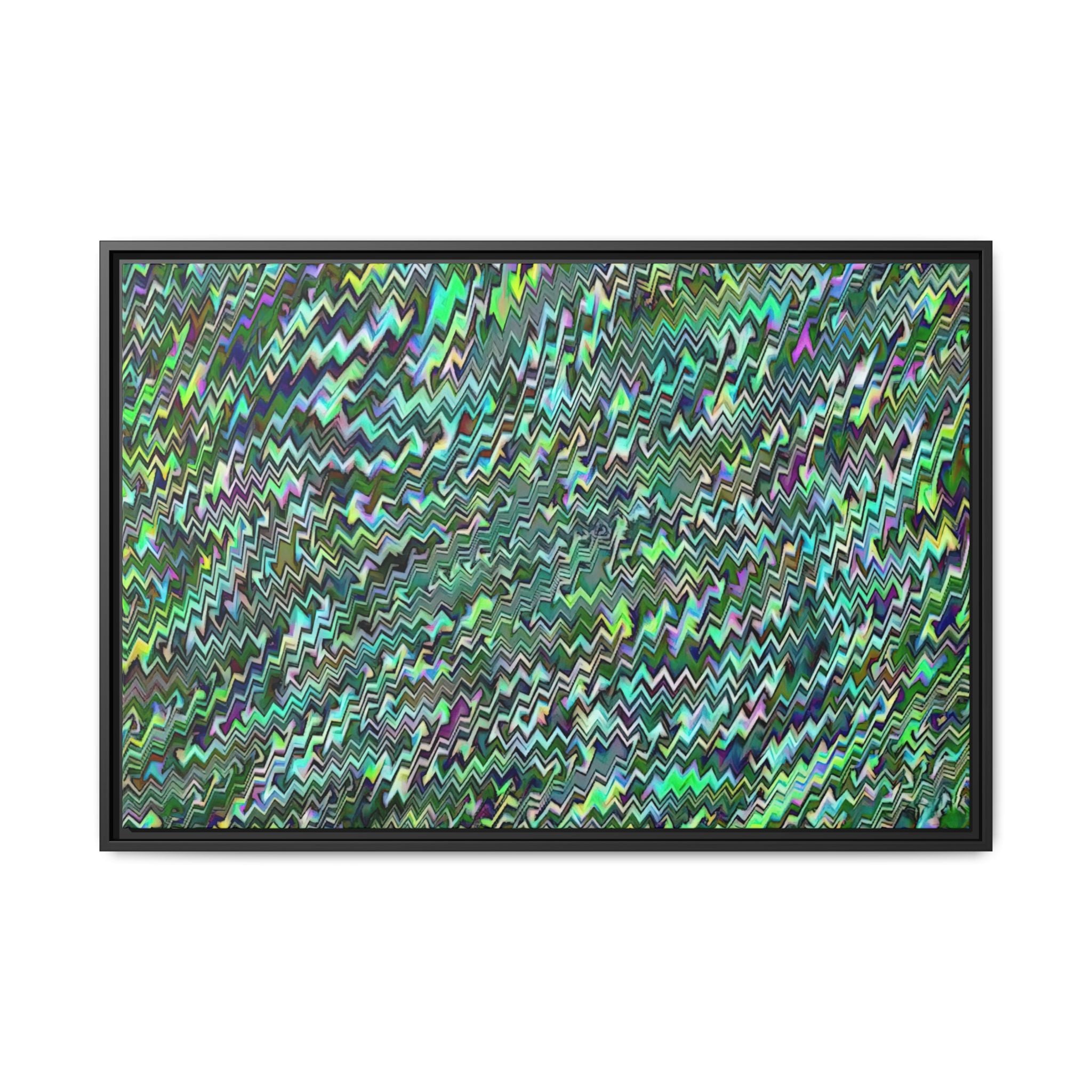 Framed Canvas Art — "GR Jagged"