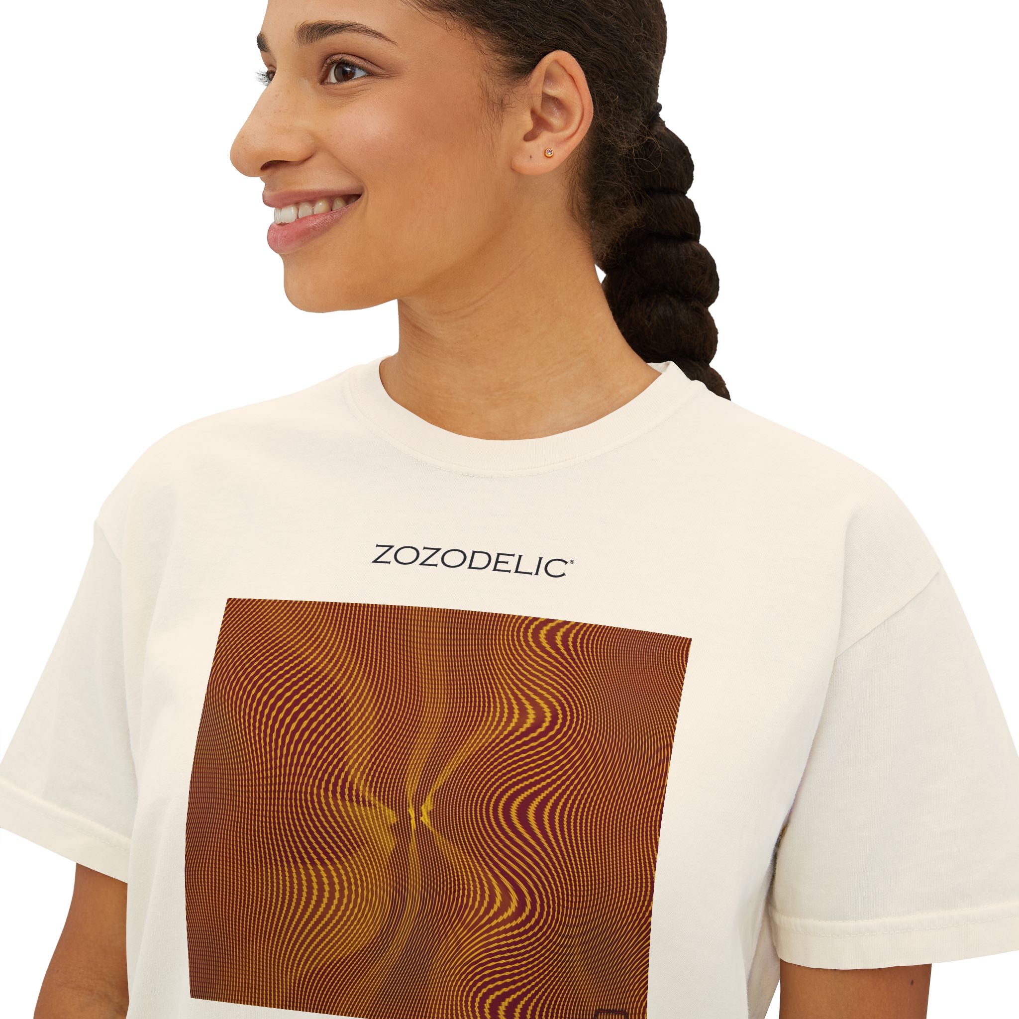 Woman's Box T-Shirt - Sun Spots