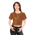 Crop Tee "Sun Spots Golden" (AOP)
