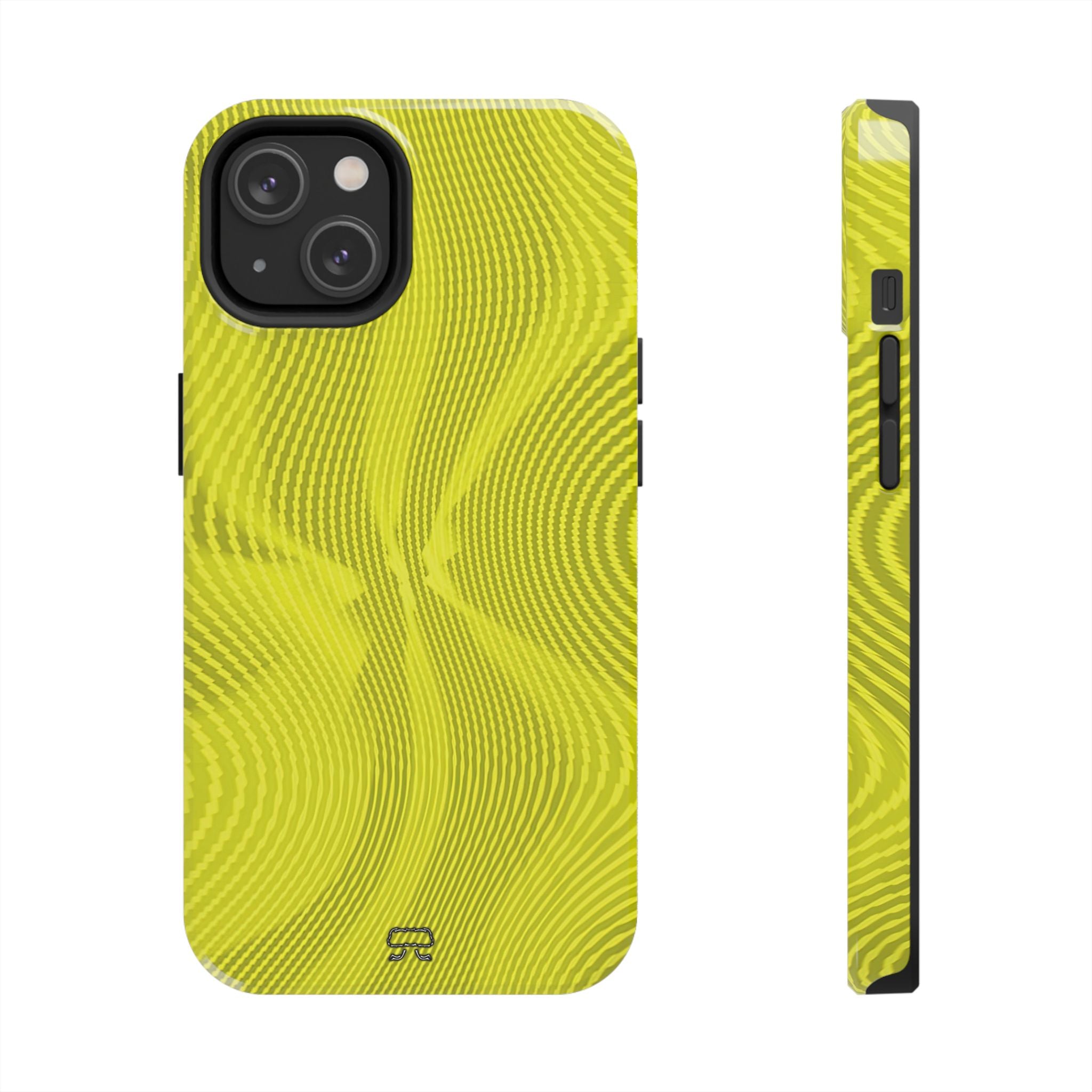 iPhones 11 thru 16 Durable Shockproof Case --- Sun Spots Yellow
