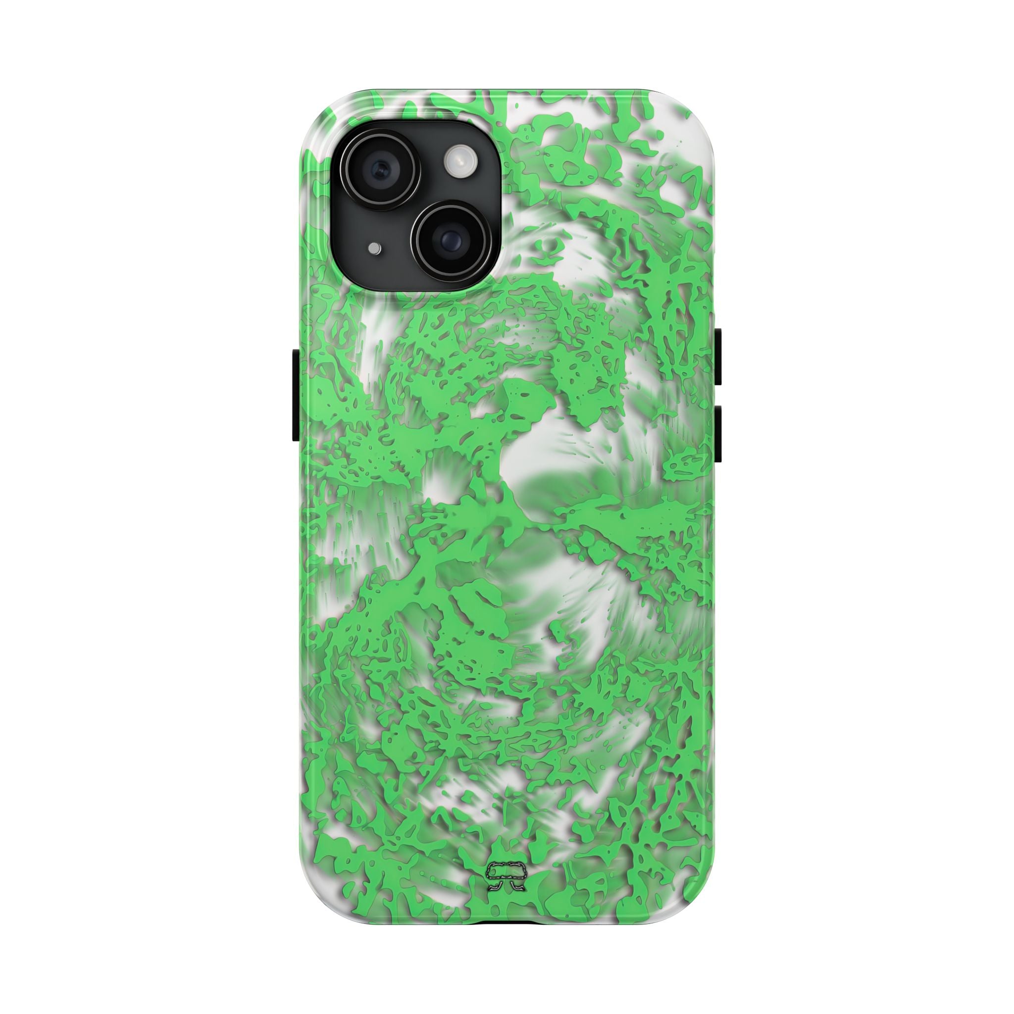 iPhones 11 thru 16 Durable Shockproof Case - Tracers Green