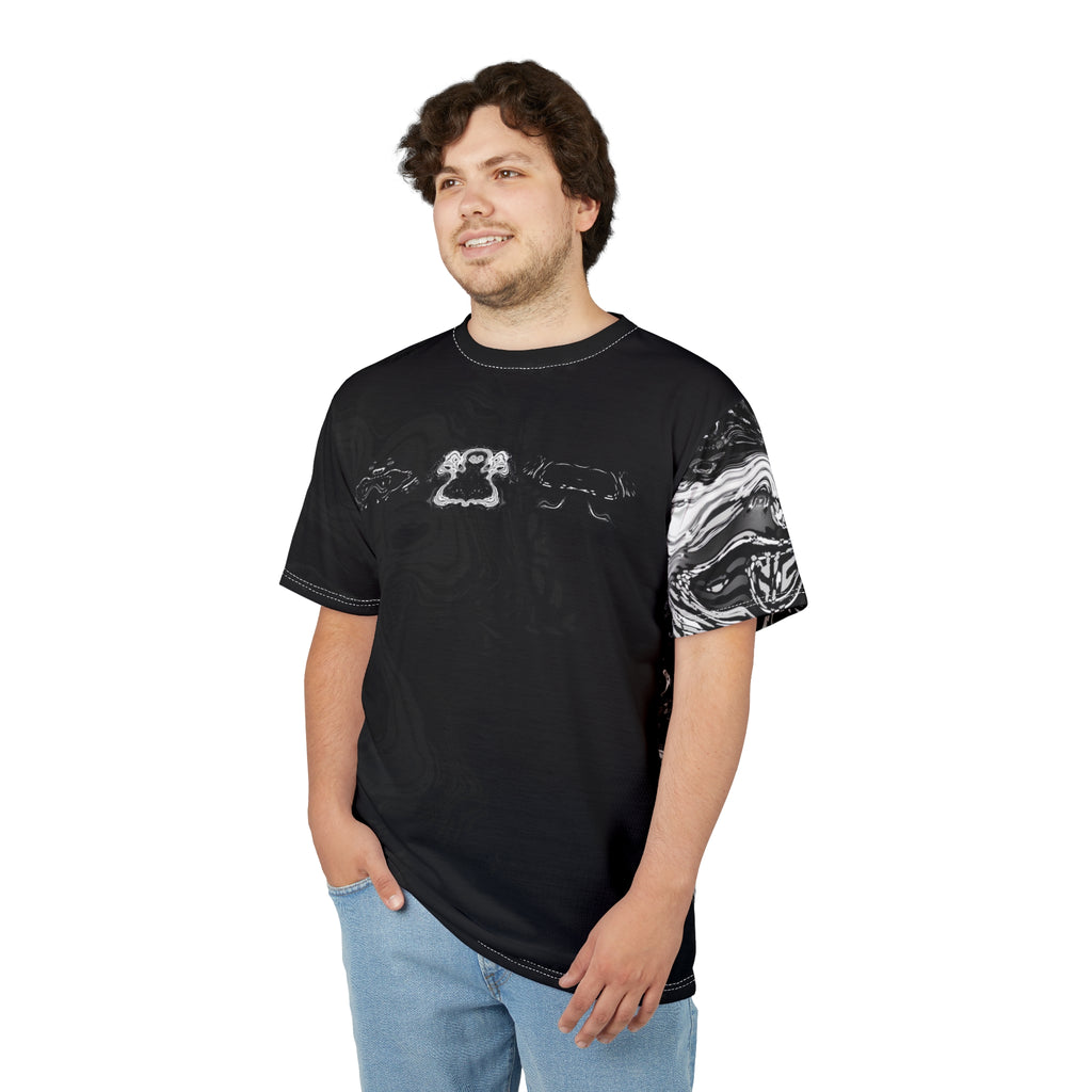 T-Shirt - Spirit Black and White (AOP)