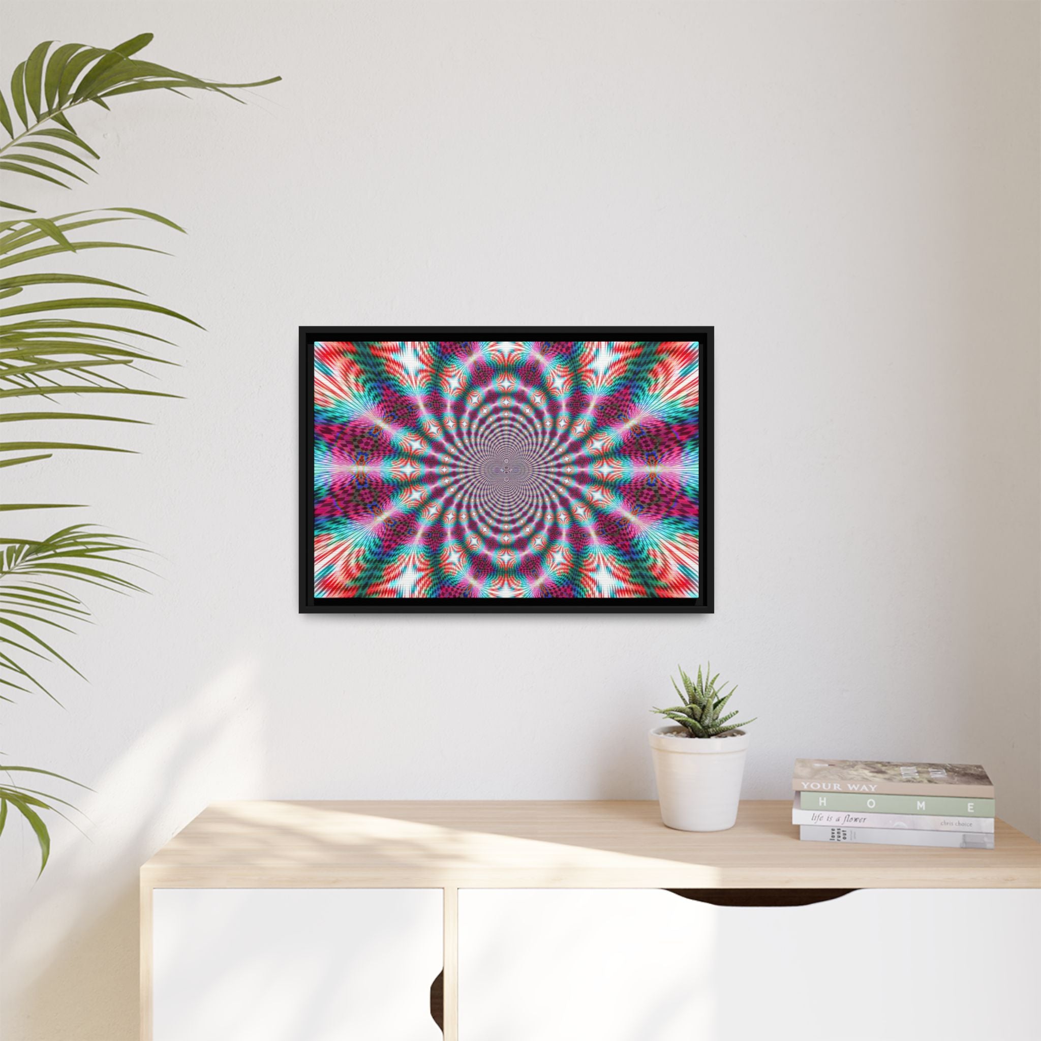 Framed Canvas Art — "QOV"