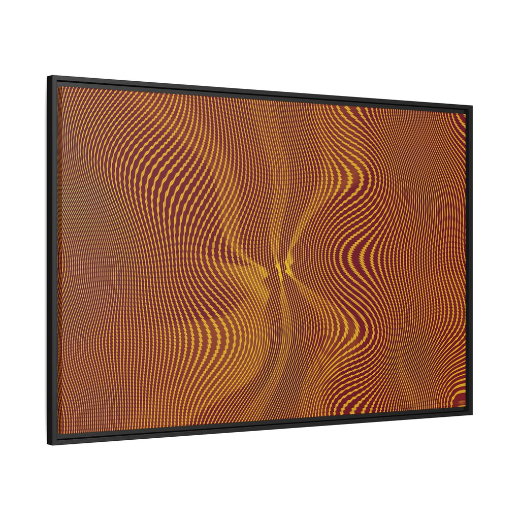 Framed Canvas Art — "Sun Spots Gold"