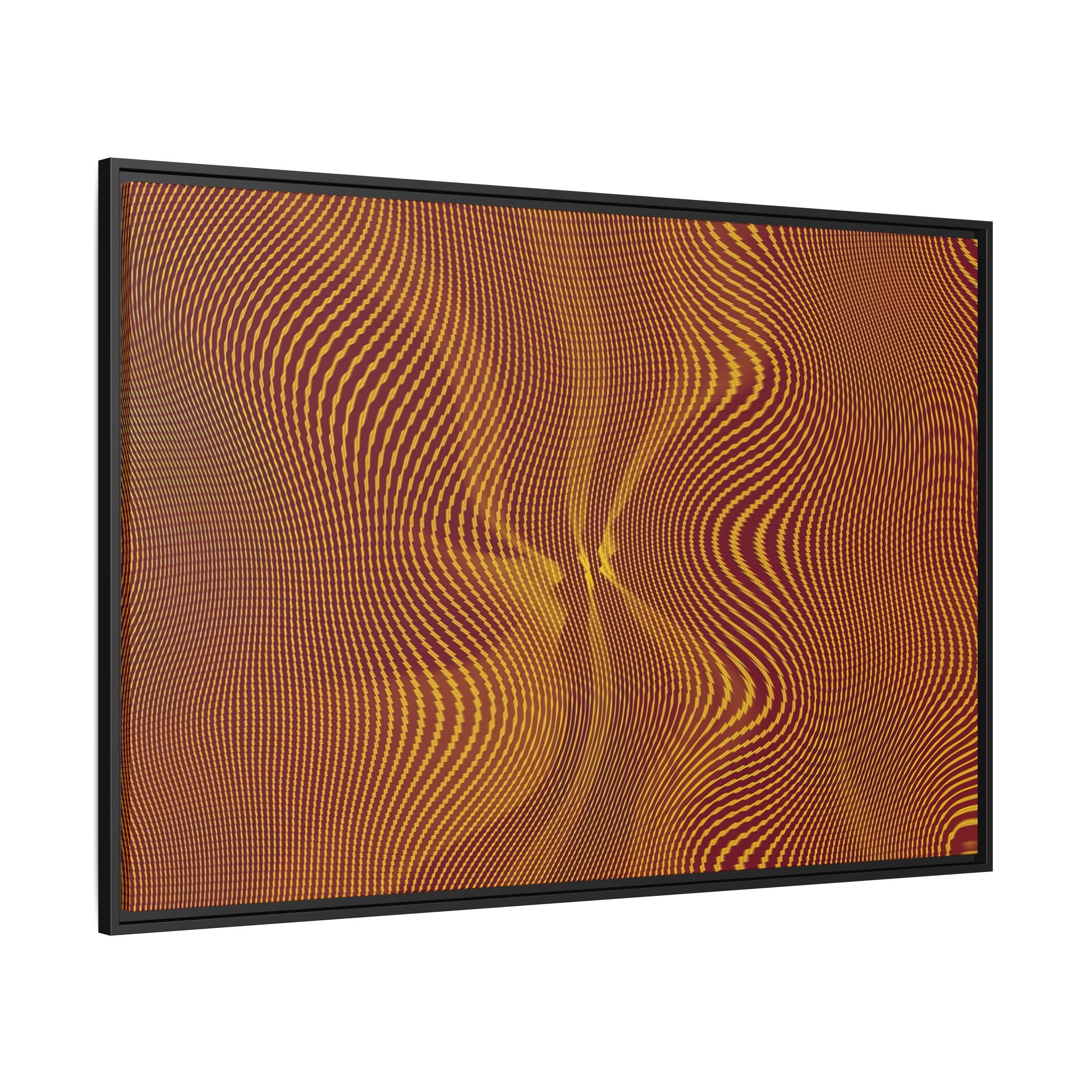 Framed Canvas Art — "Sun Spots Gold"